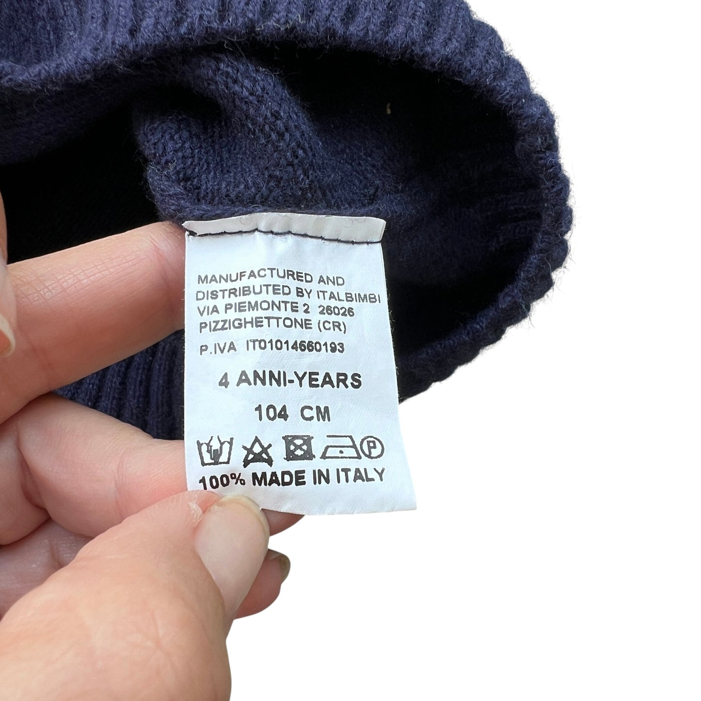 Maglione girocollo misto lana J.O. Milano - 3/4 anni