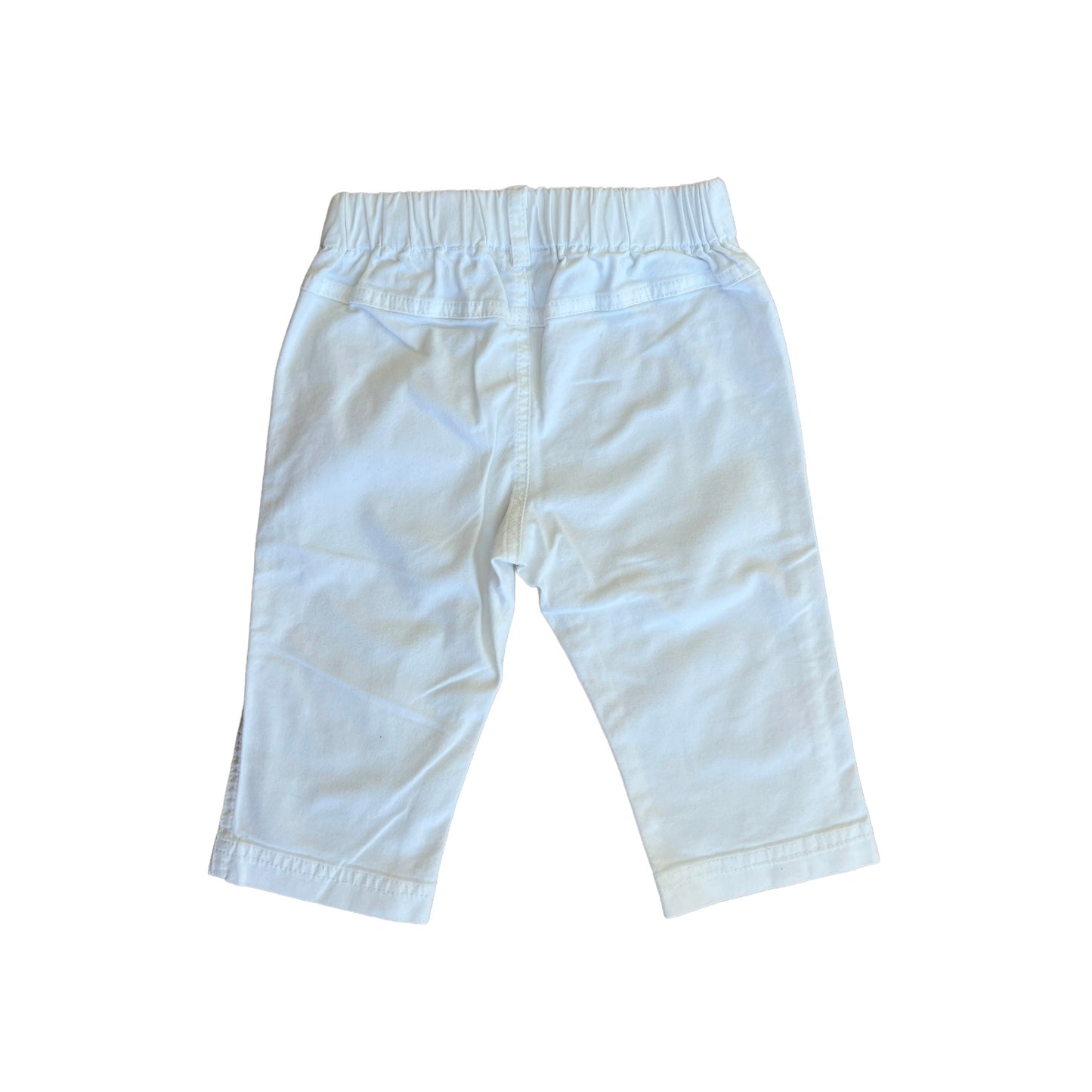 Pantaloni bianchi in cotone Aletta - 9 mesi