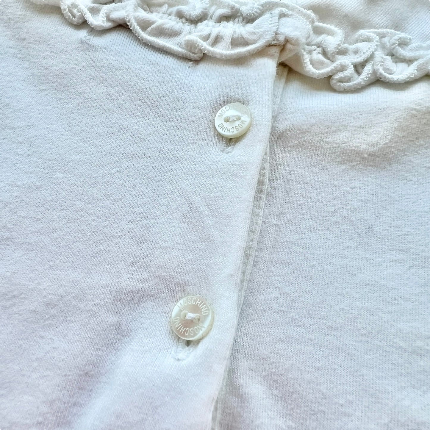 Maglia manica lunga con bordo in raso Moschino Baby - 3/6 mesi