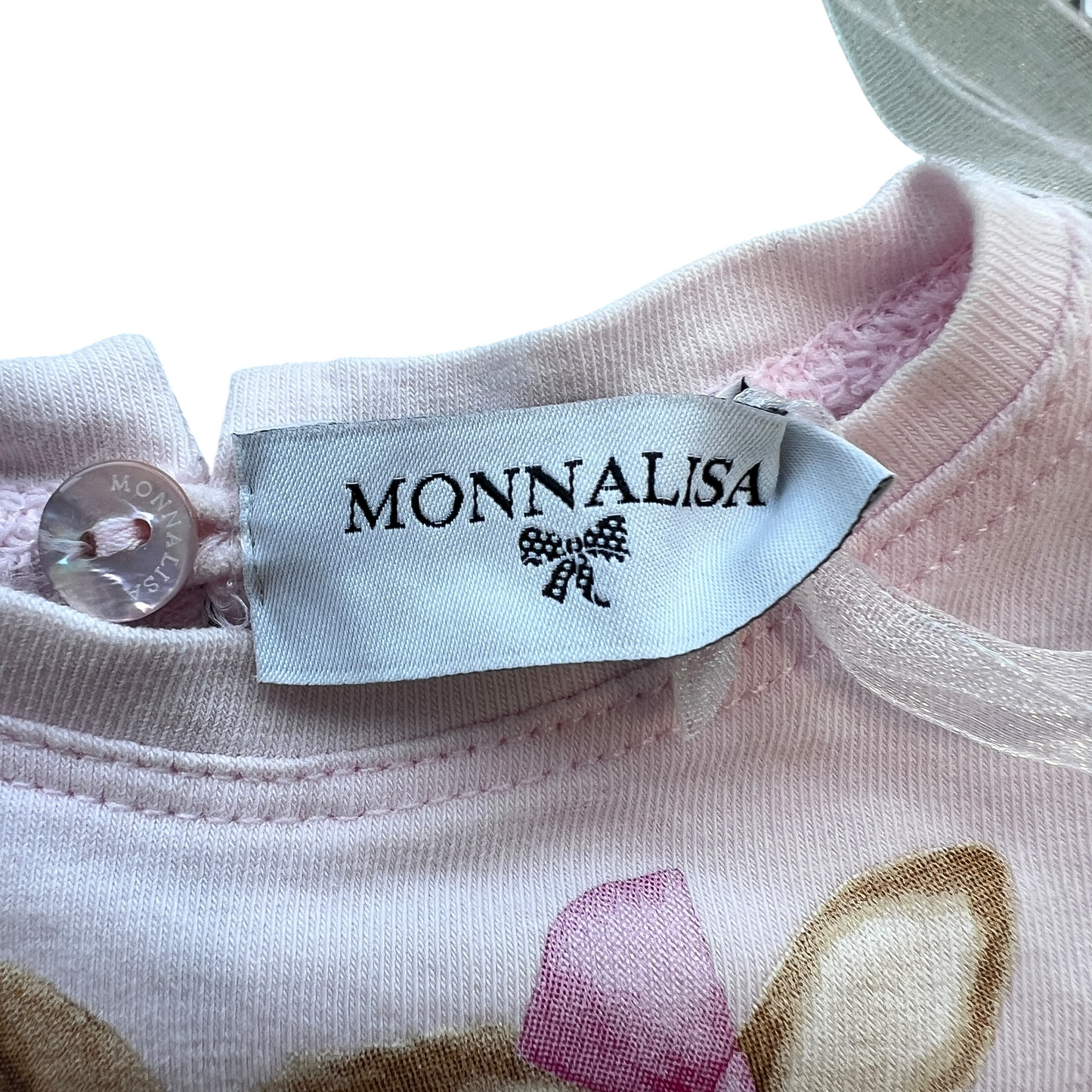 Maxi maglia Monnalisa con balza NUOVA - 9 mesi
