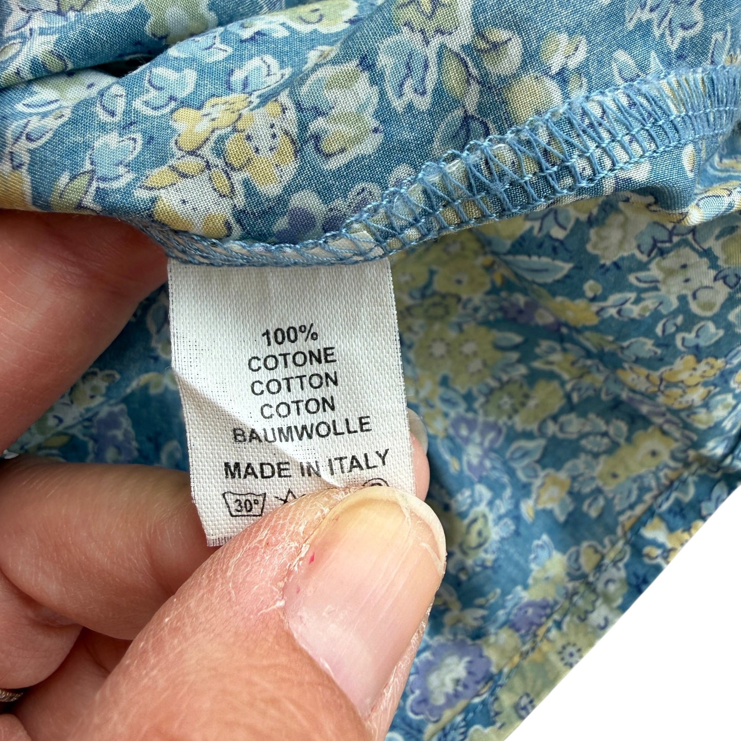 Camicia manica corta liberty Nicoletta Fanna - 2 anni