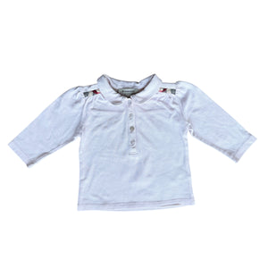 Polo manica lunga bimba Burberry - 9 mesi