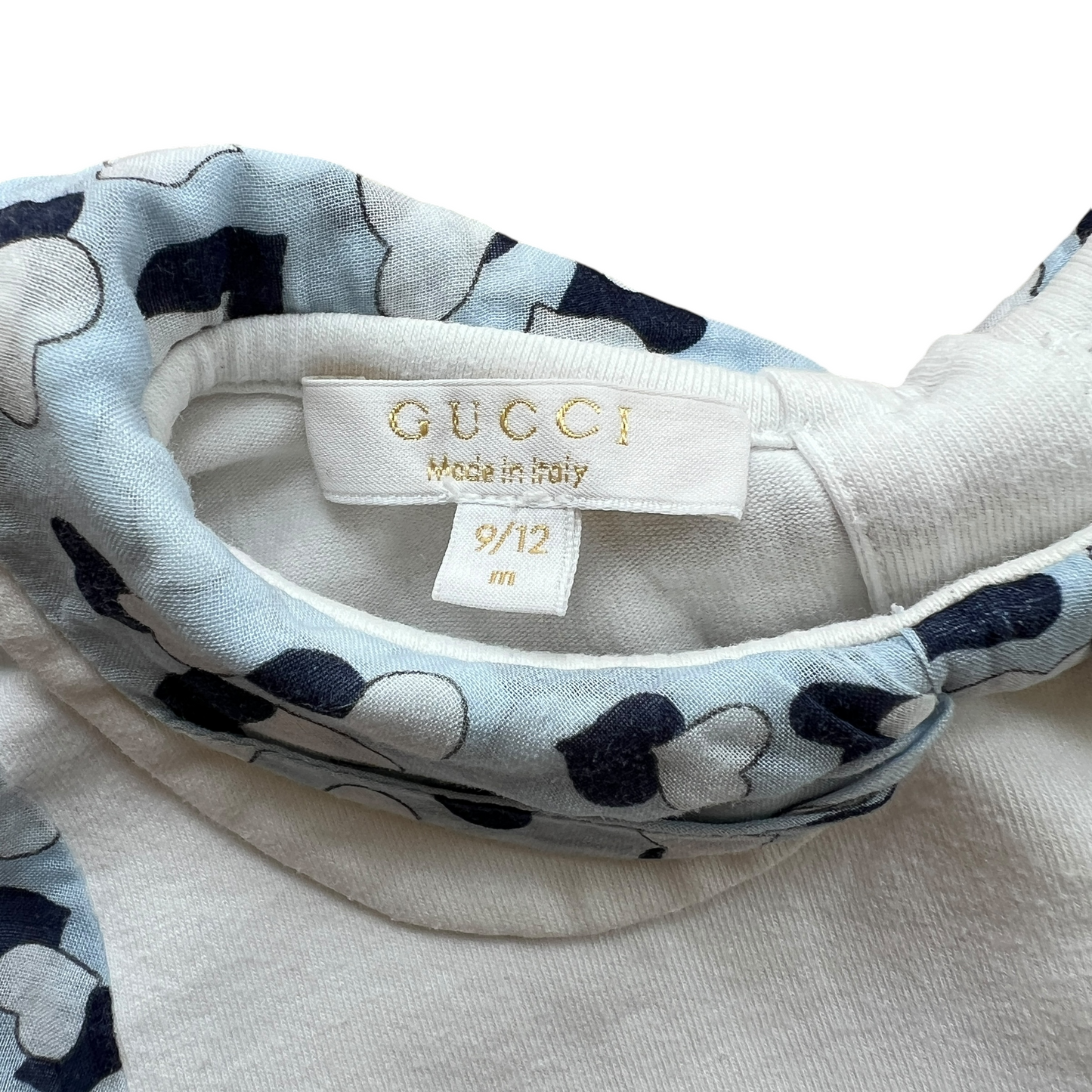 Maglia Gucci bambina con colletto rotondo e maniche a palloncino - 9-12 mesi