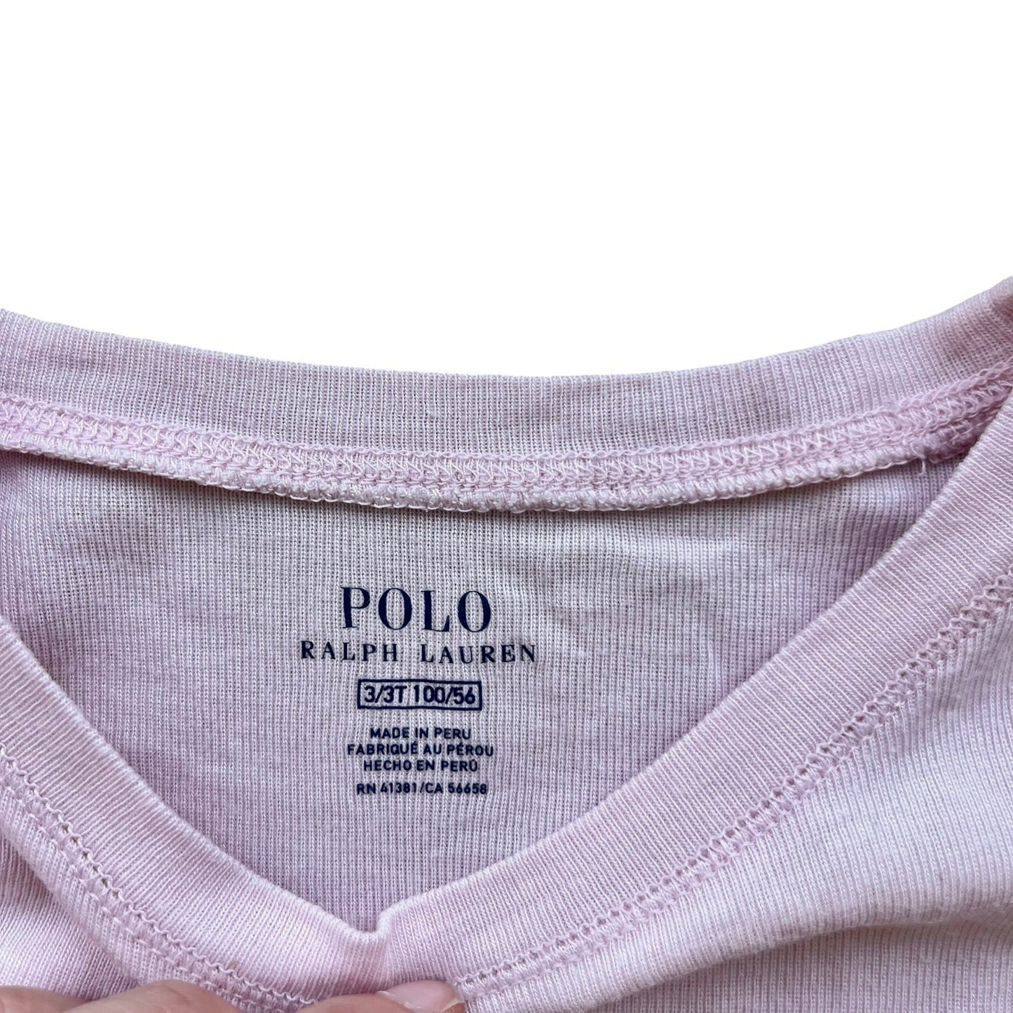 Maglia manica lunga rosa Ralph Lauren - 3 anni
