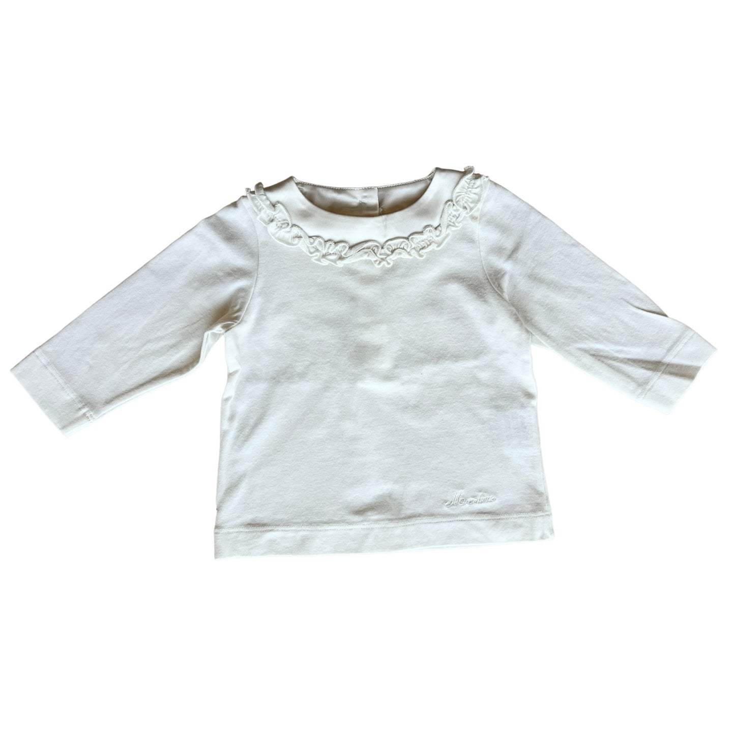 Maglia manica lunga con bordo in raso Moschino Baby - 3/6 mesi