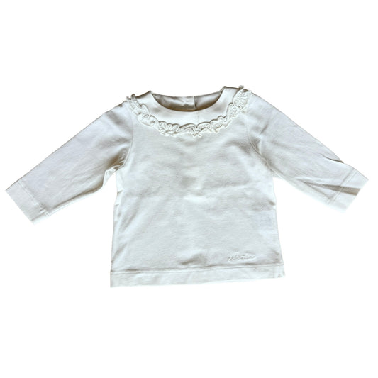 Maglia manica lunga con bordo in raso Moschino Baby - 3/6 mesi