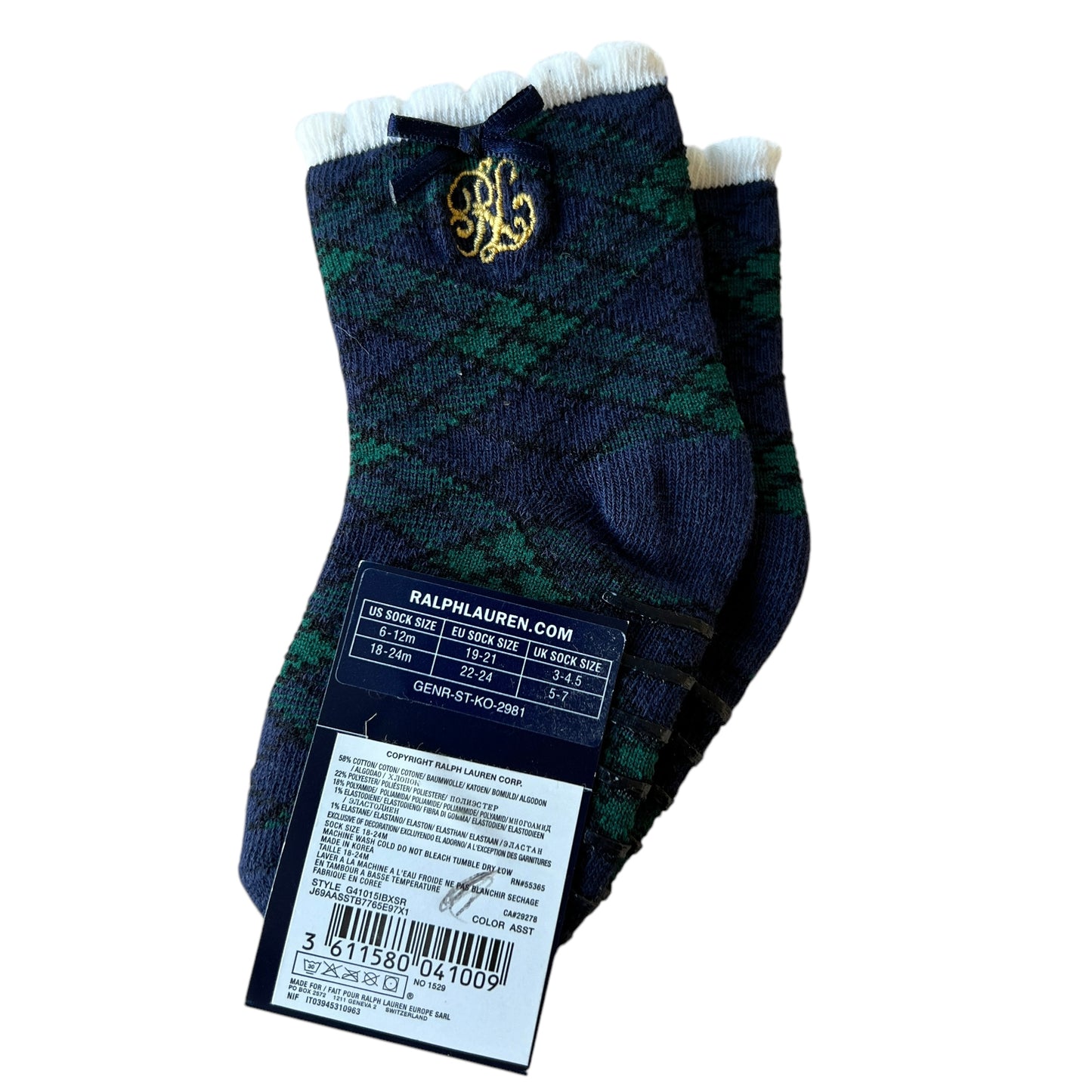 Calze antiscivolo bimba Ralph Lauren - 18/24 mesi