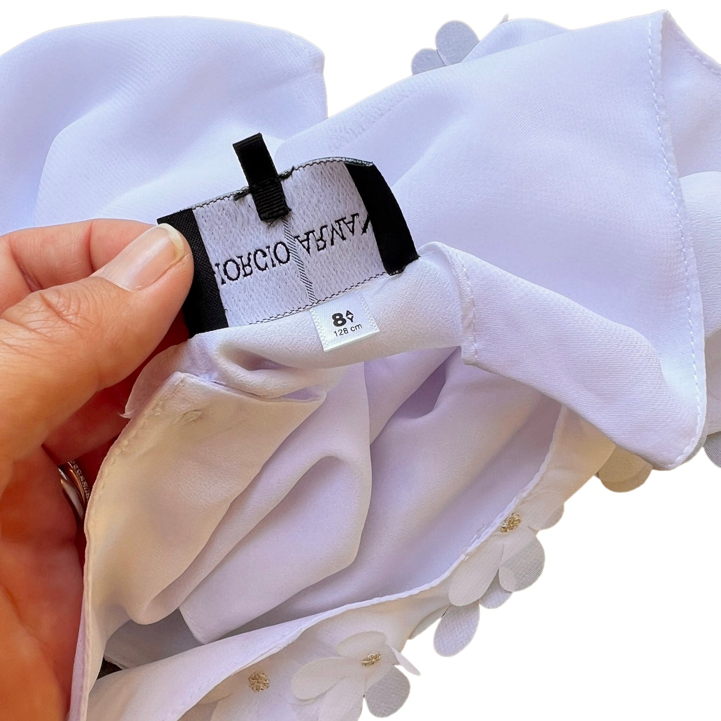 Blusa senza maniche con applicazioni floreali Giorgio Armani - 8 anni