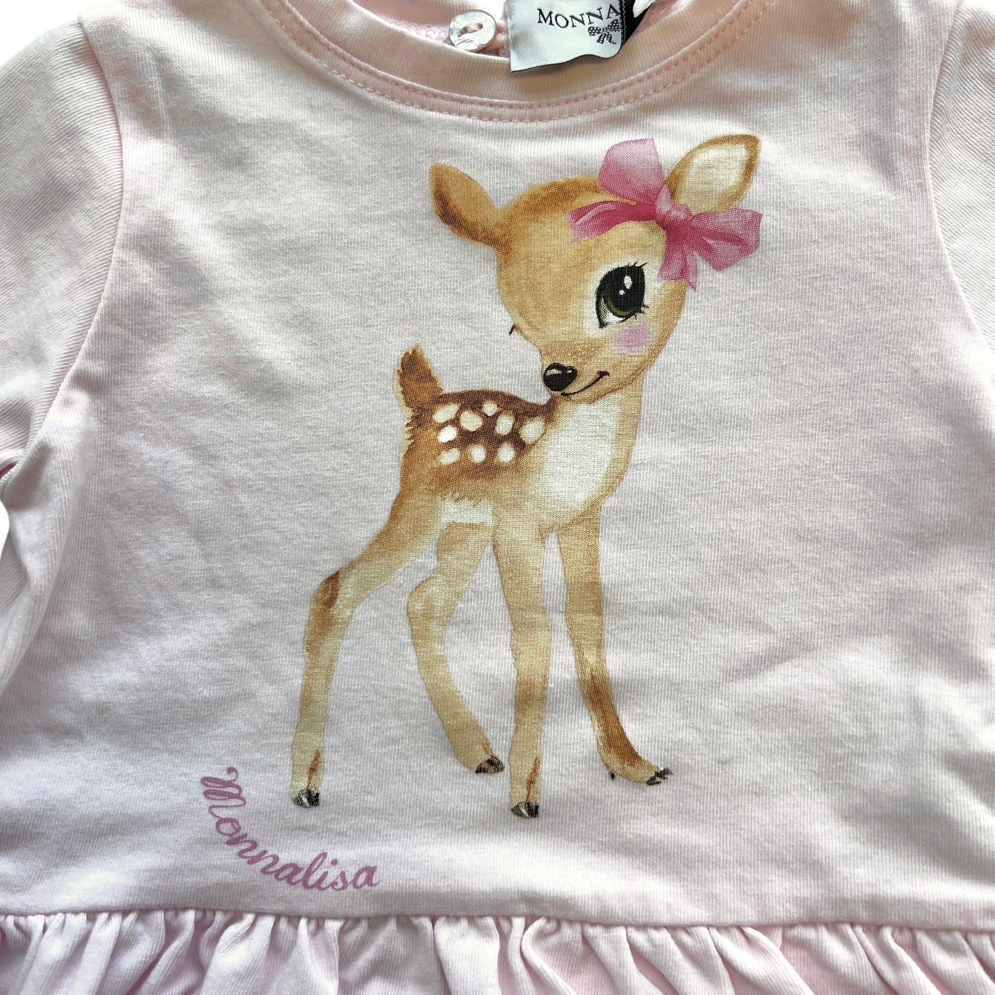 Maxi maglia Monnalisa con balza NUOVA - 9 mesi