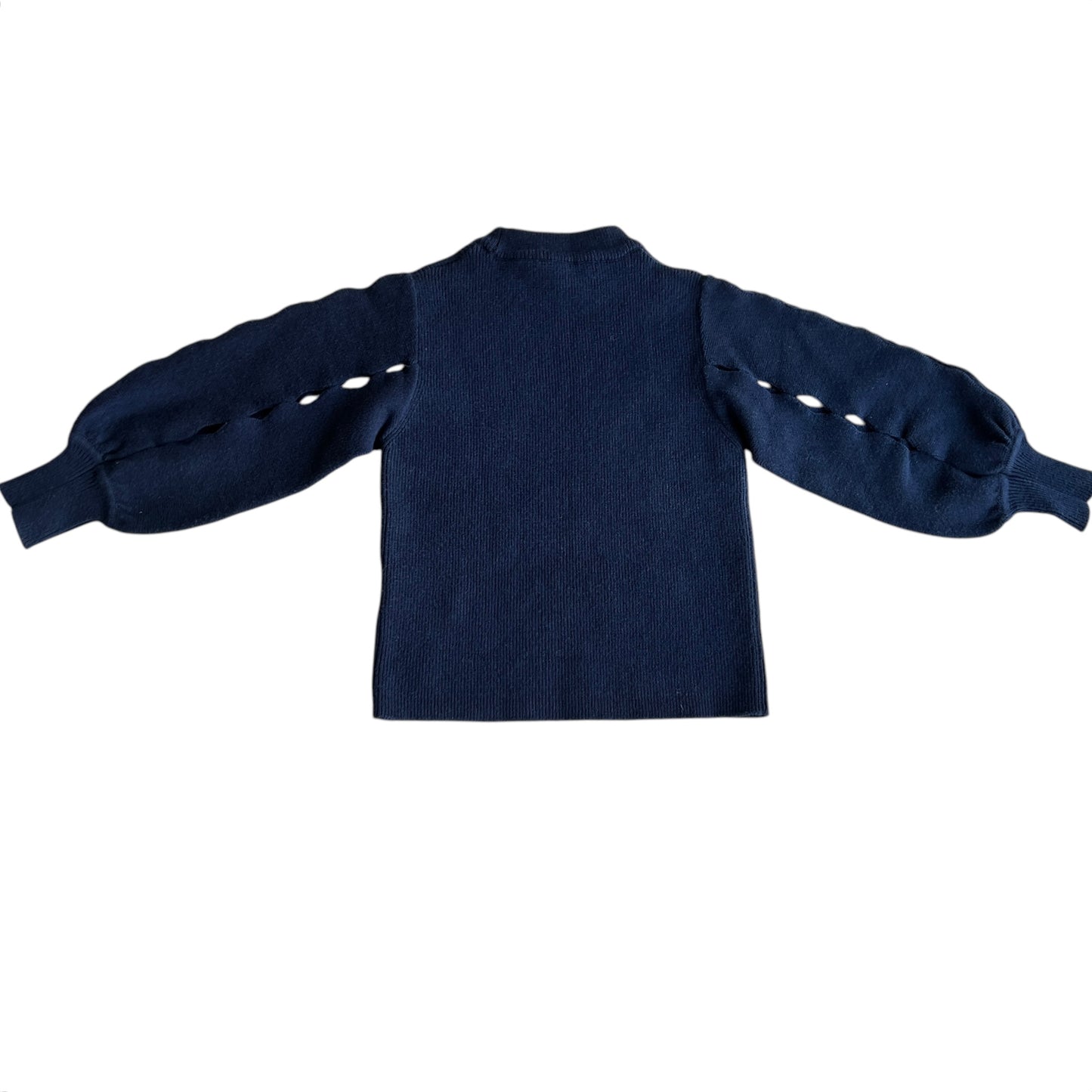 Maglione a coste con maniche forate Chloè - 4 anni