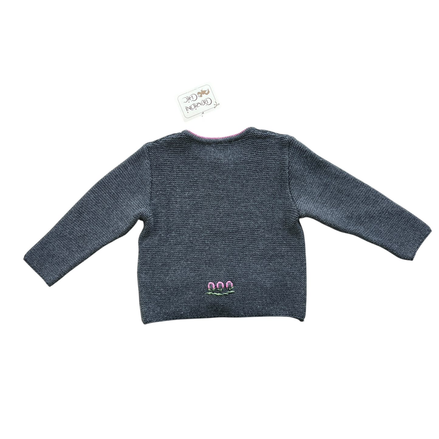 Cardigan tirolese misto lana merinos Creazioni Chic NUOVO - 2 anni