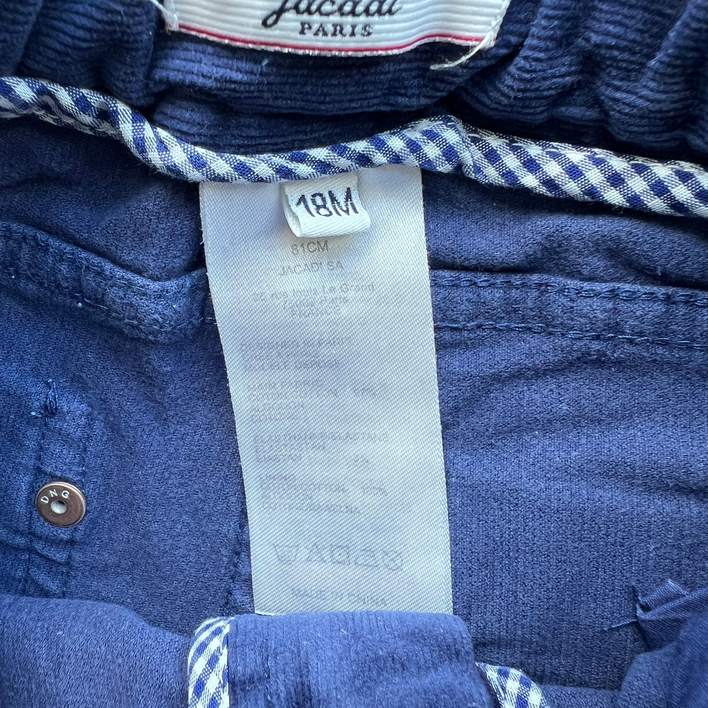 Pantaloni microvelluto Jacadi - 18 mesi