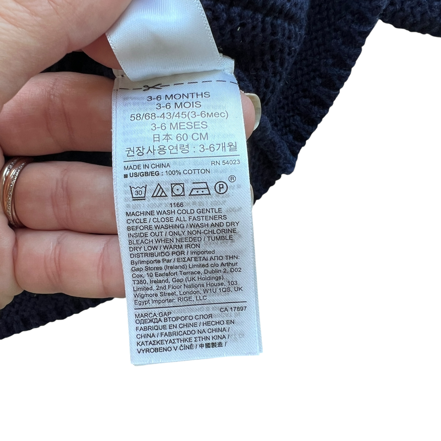 Cardigan cotone con cappuccio BabyGap - 3/6 mesi