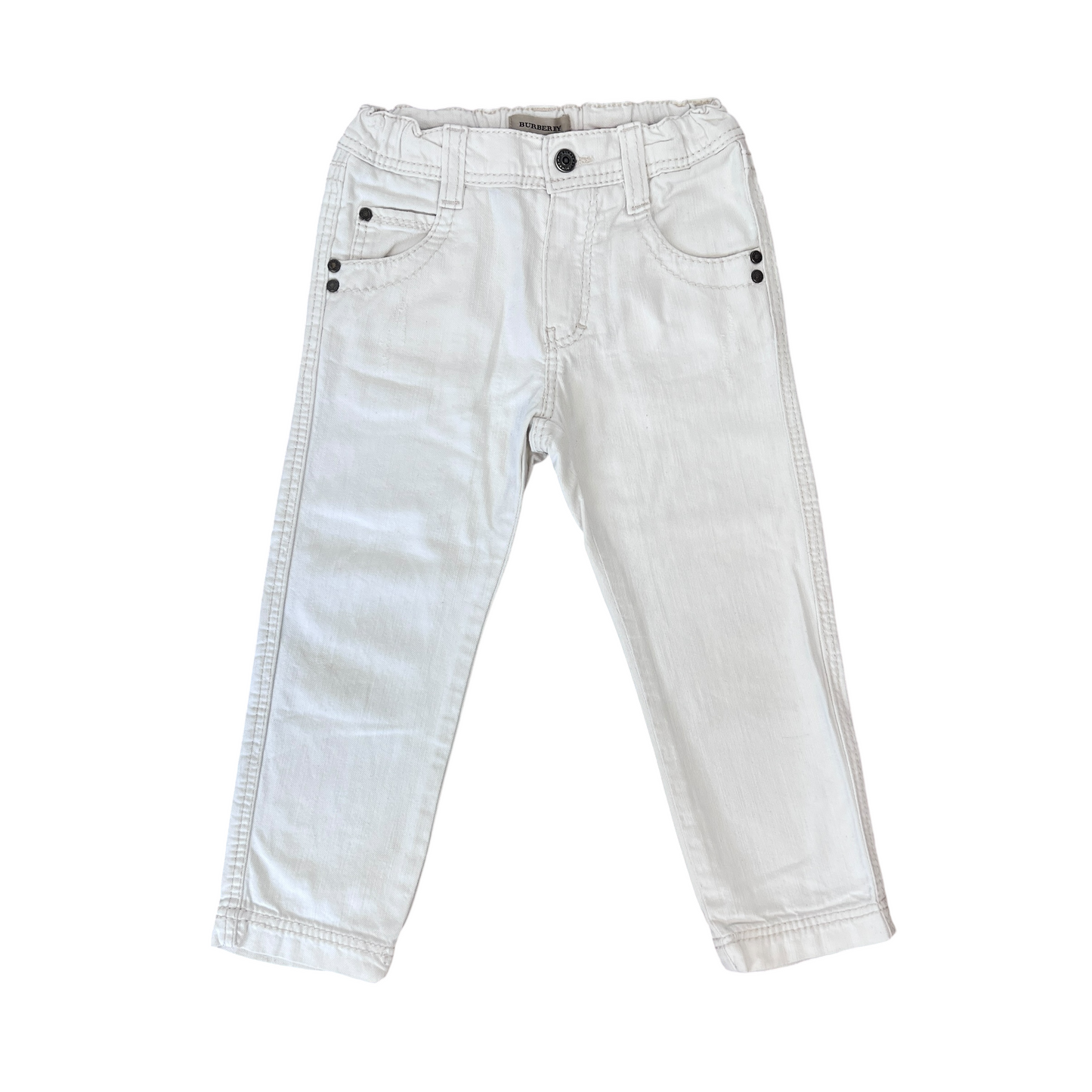 Jeans bianchi Burberry - 3 anni