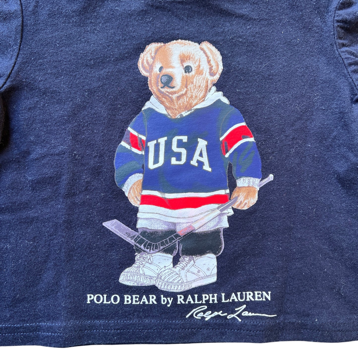 T-shirt orsetto manica lunga Polo Ralph Lauren - 3 mesi