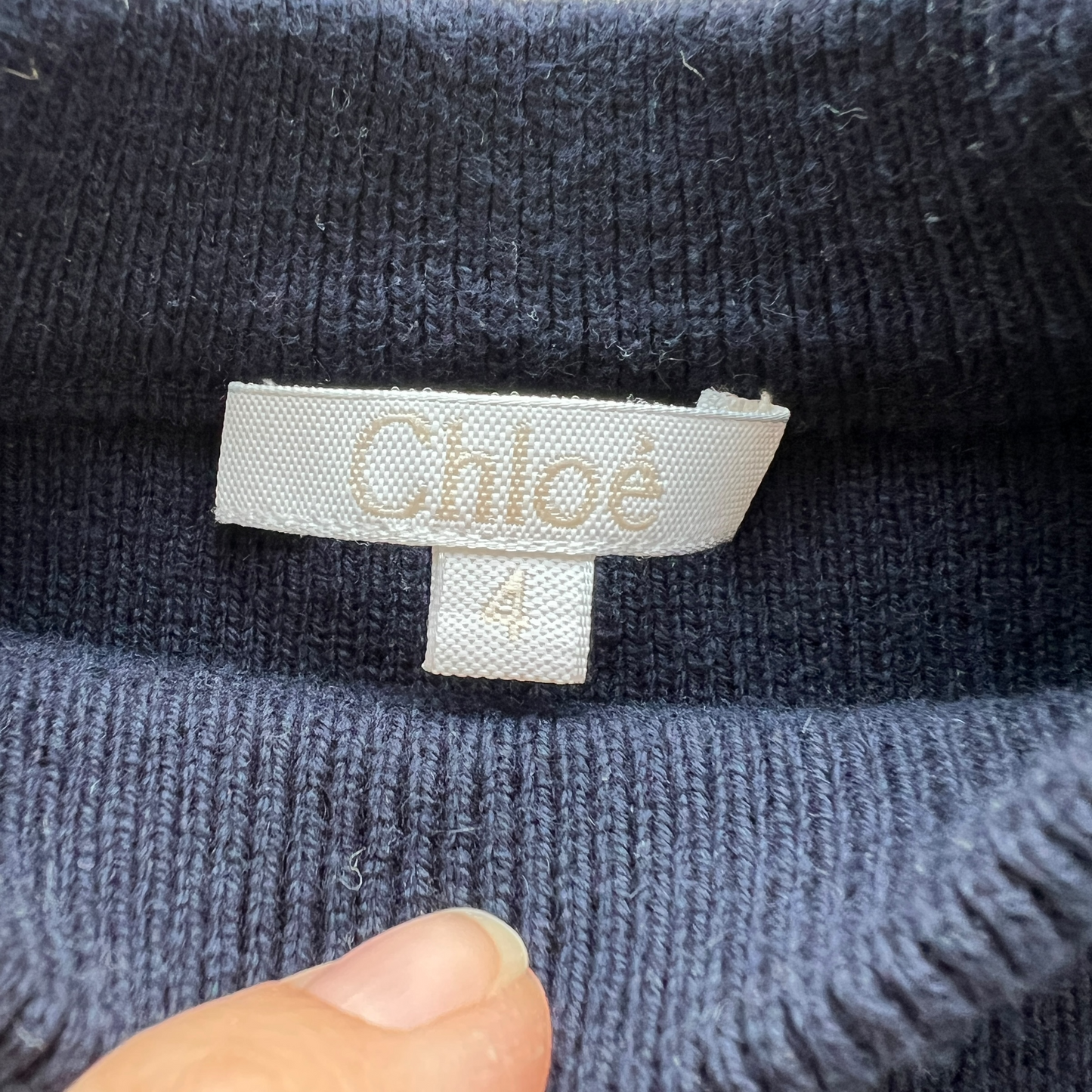 Maglione a coste con maniche forate Chloè - 4 anni