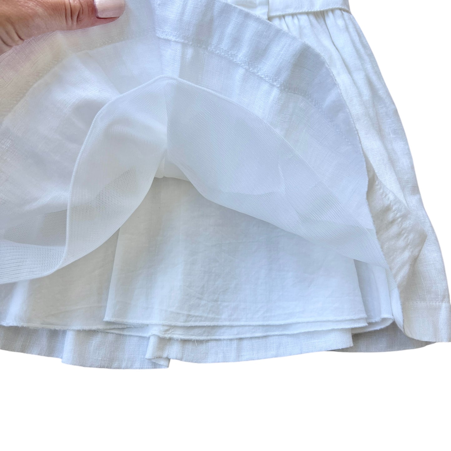 Completo abito lino e coprispalle cotone Armani - 9 mesi