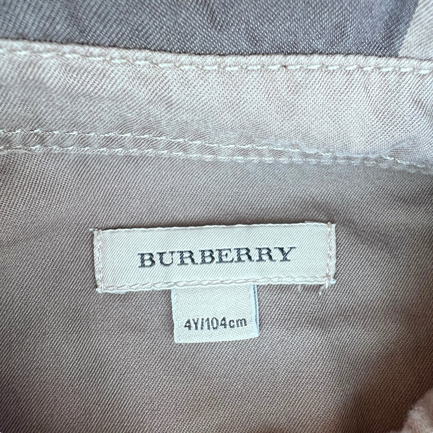 Camicia tartan scuro Burberry - 4 anni