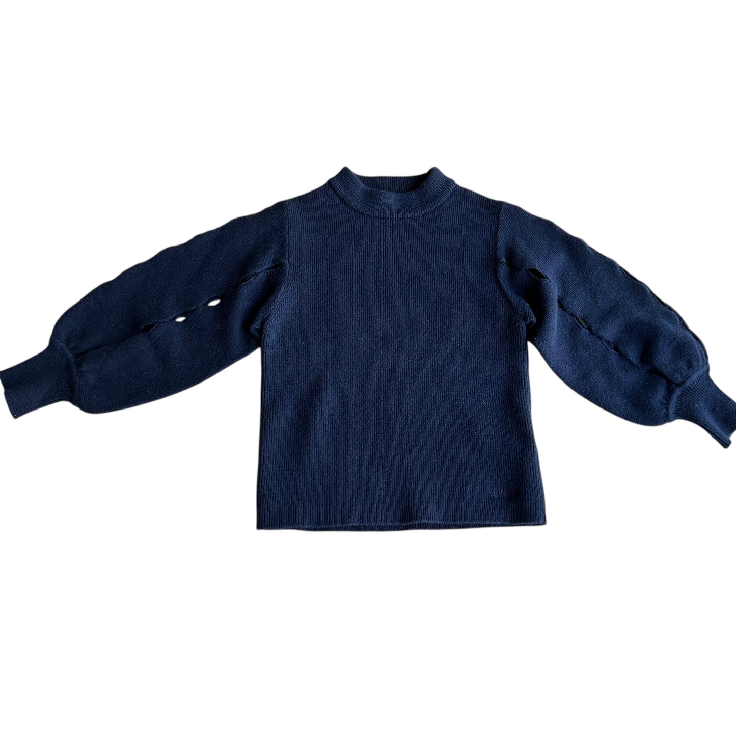Maglione a coste con maniche forate Chloè - 4 anni