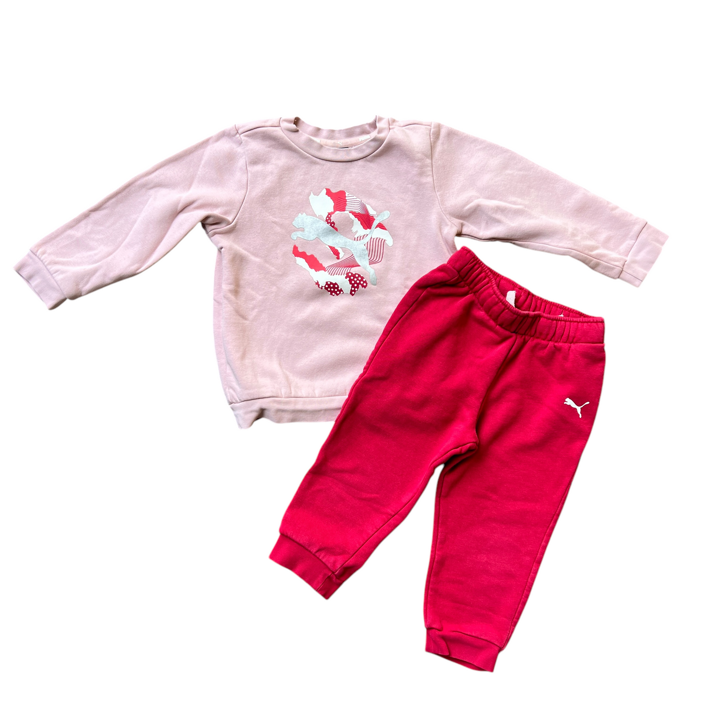 Pink Puma tracksuit for girls - 12 months