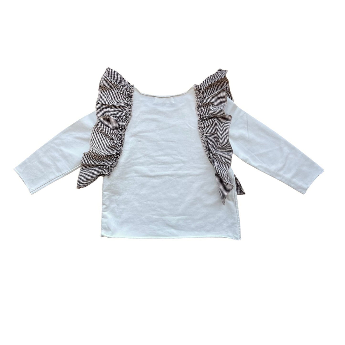 Maglia manica lunga garzata con rouches Frugoo - 4 anni