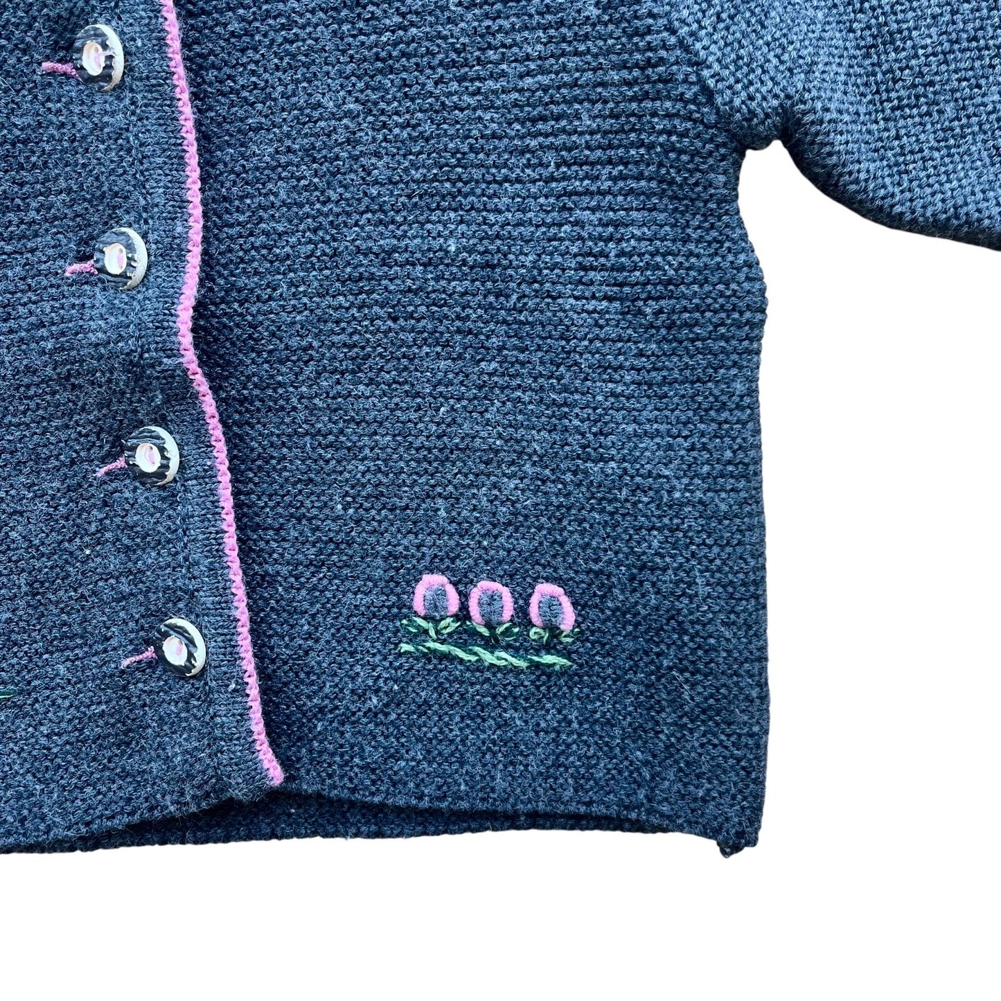 Cardigan tirolese misto lana merinos Creazioni Chic NUOVO - 2 anni