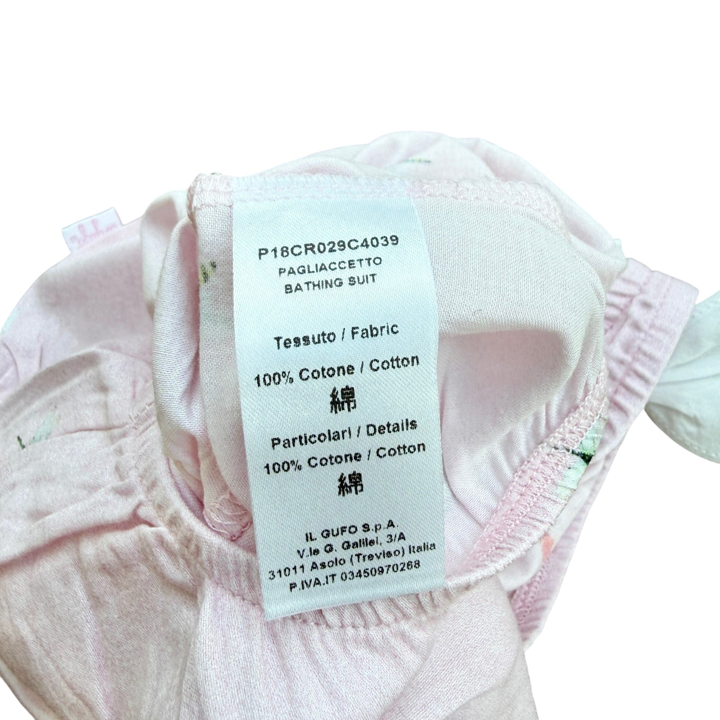 Pagliaccetto rosa con Fiocchi Il Gufo - 18 Mesi
