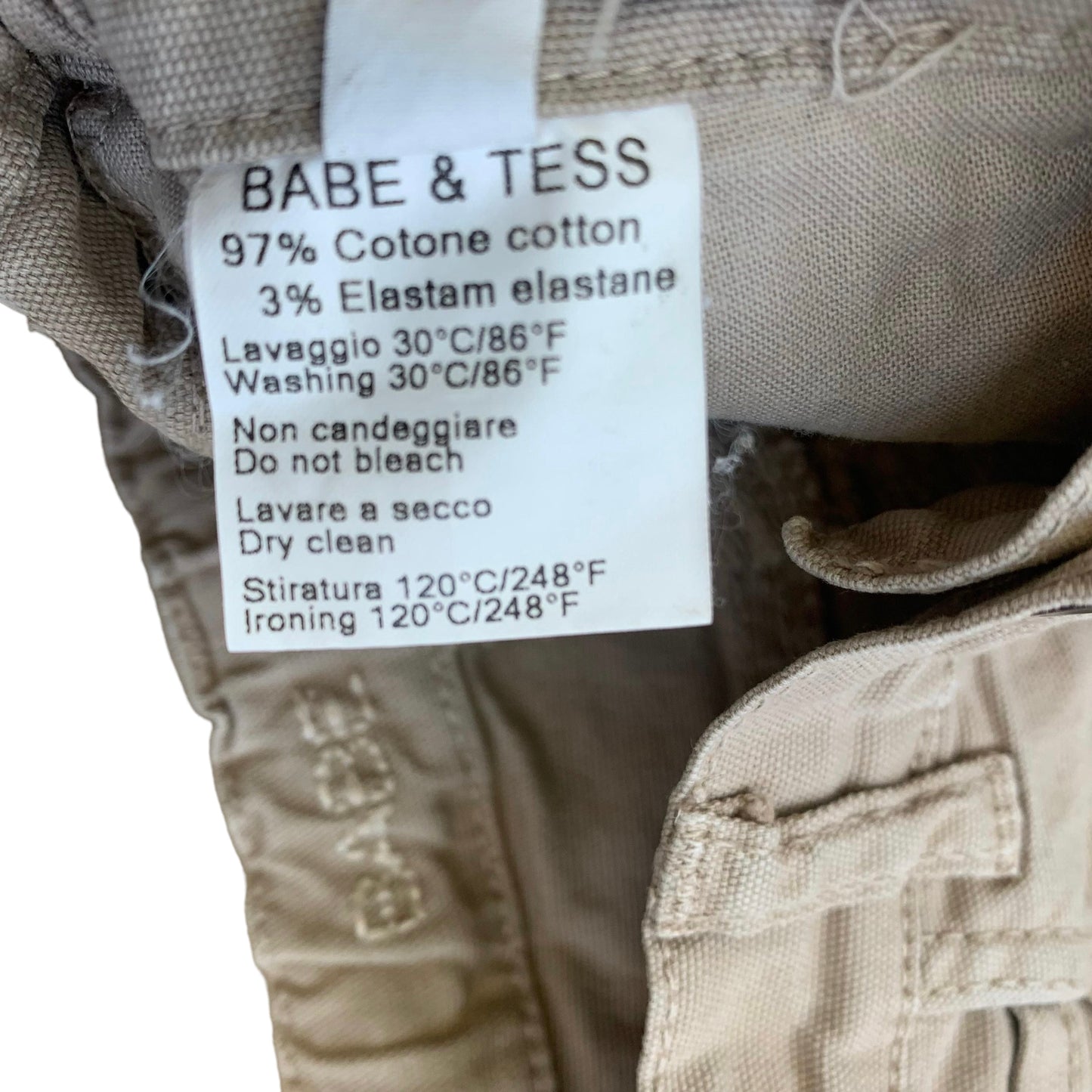 Pantaloncini beige in cotone Babe & Tess - 5 anni