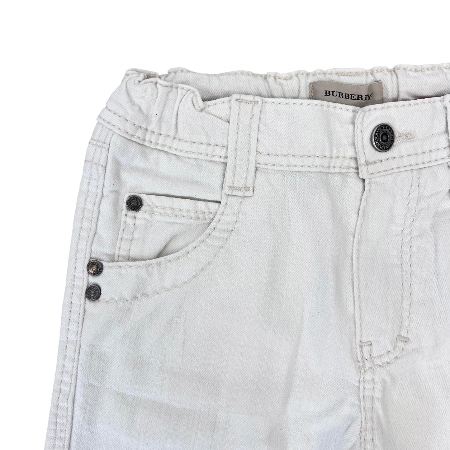 Jeans bianchi Burberry - 3 anni