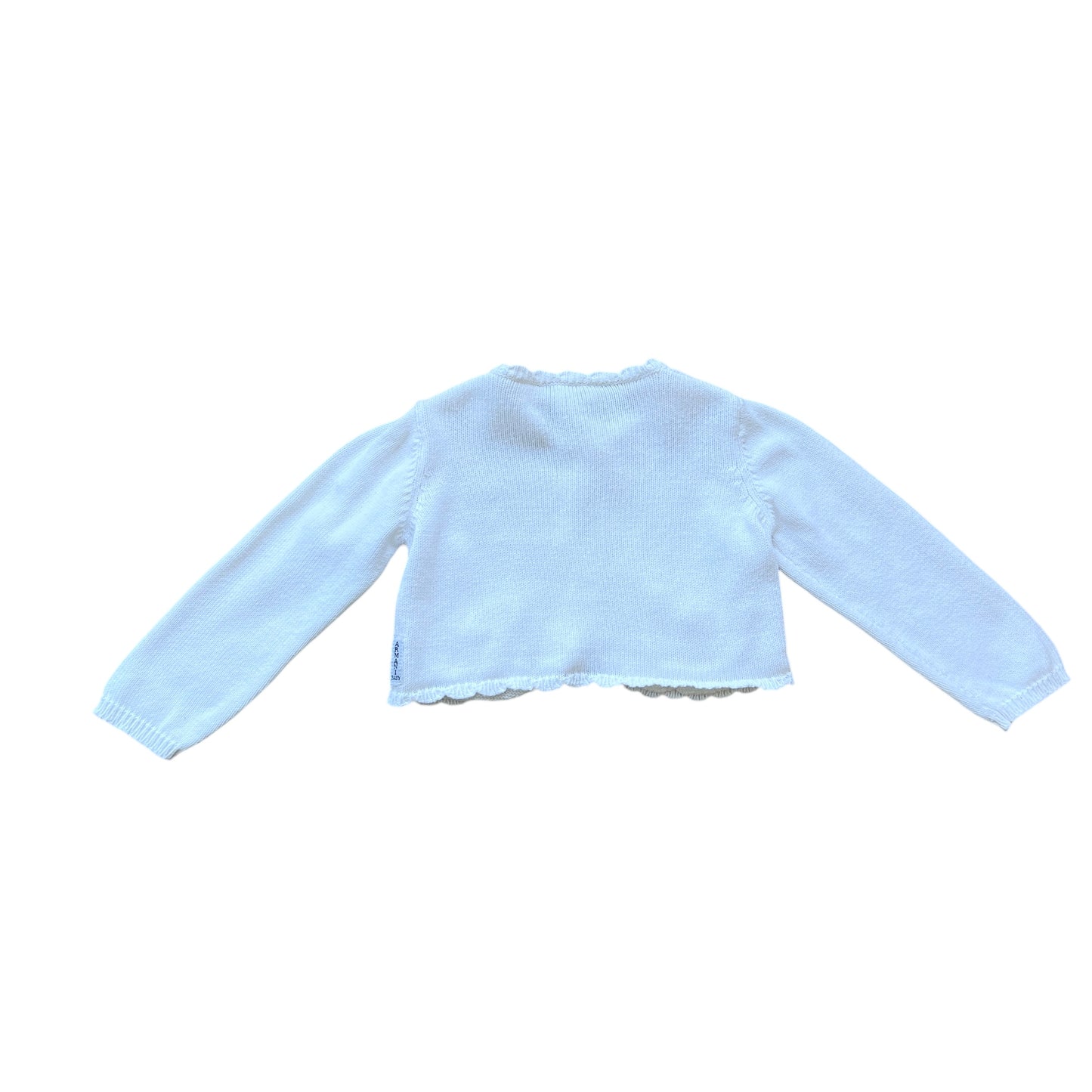Completo abito lino e coprispalle cotone Armani - 9 mesi