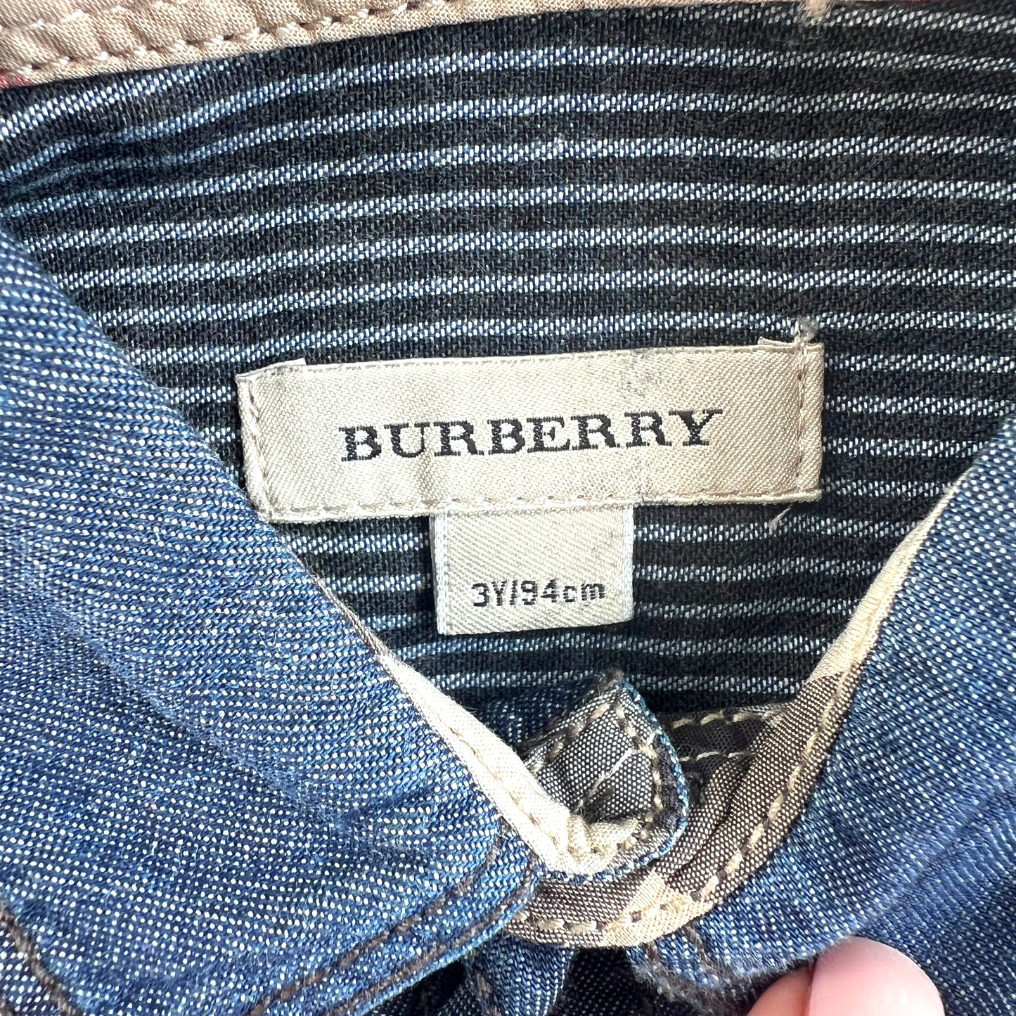 Camicia jeans leggero Burberry - 3 anni