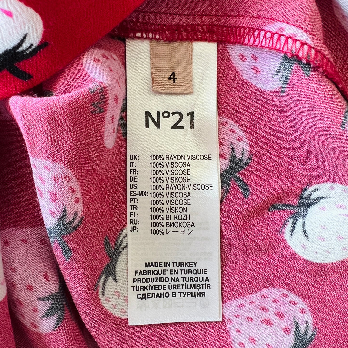 Abito fragole N°21 - 4 anni