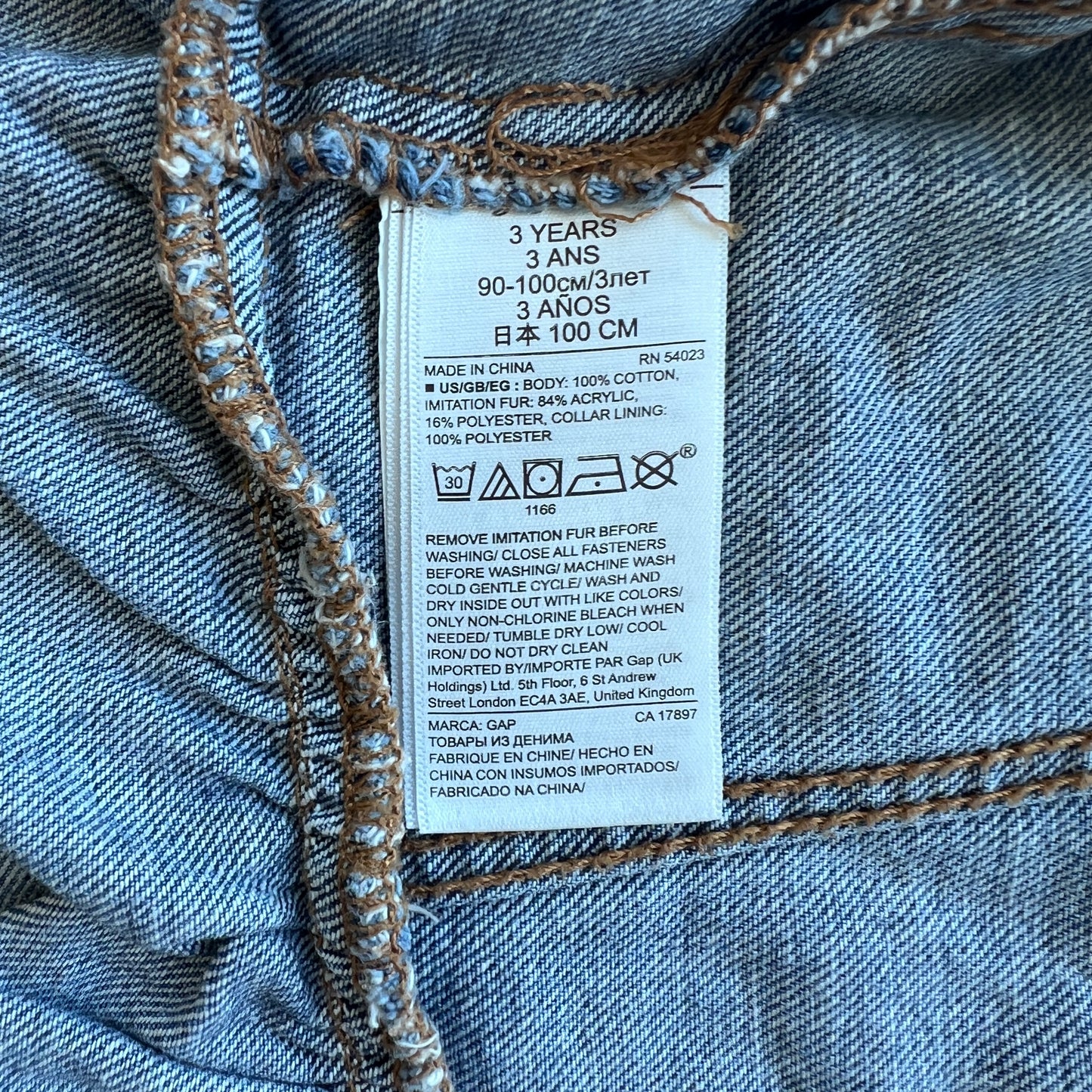 Giacca Jeans BabyGap - 3 anni