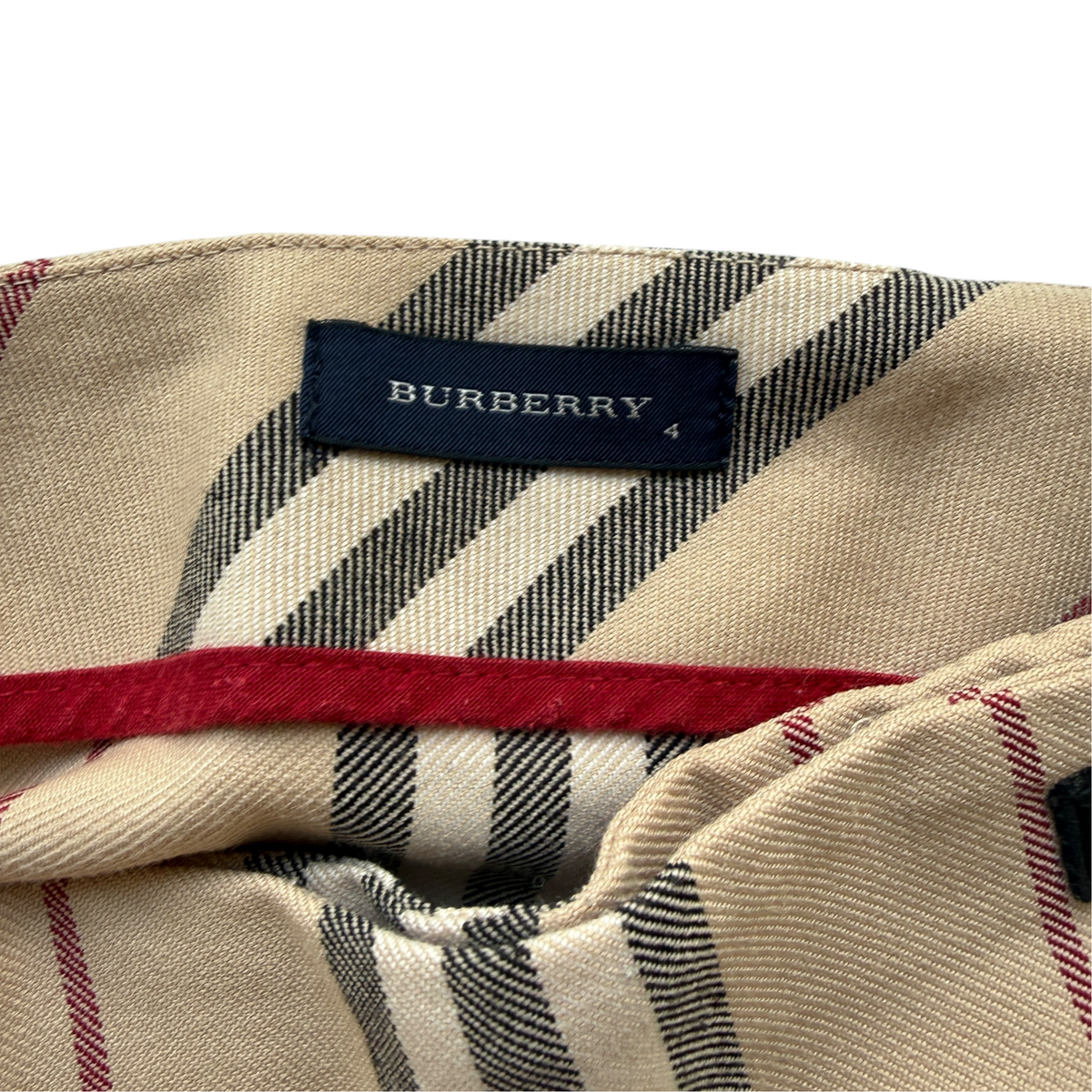 Gonna tartan fresco lana Burberry - 4 anni