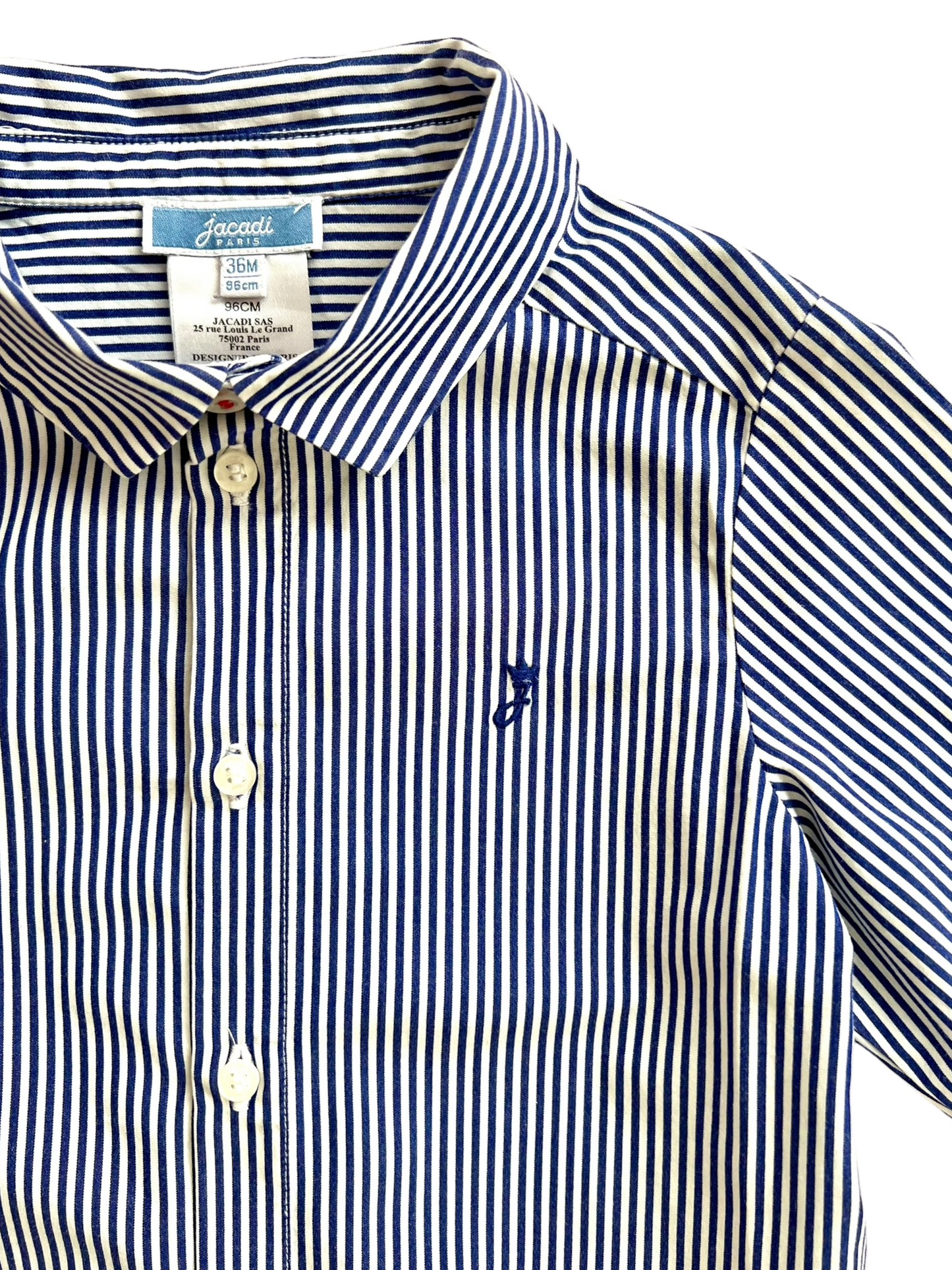 Camicia righe Jacadi in popeline - 36 mesi