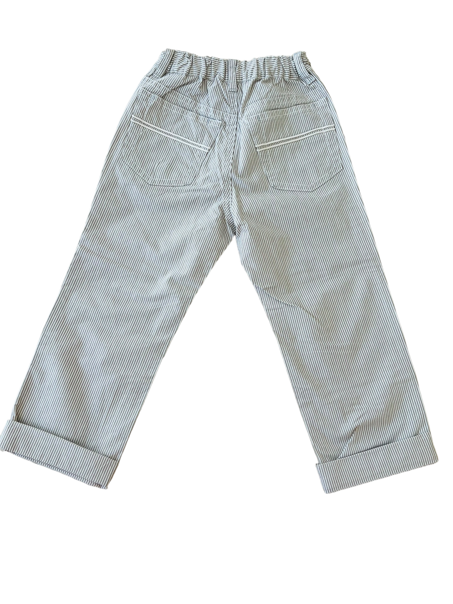 Pantalone casual righe sottili tortora Il Gufo - 4 anni