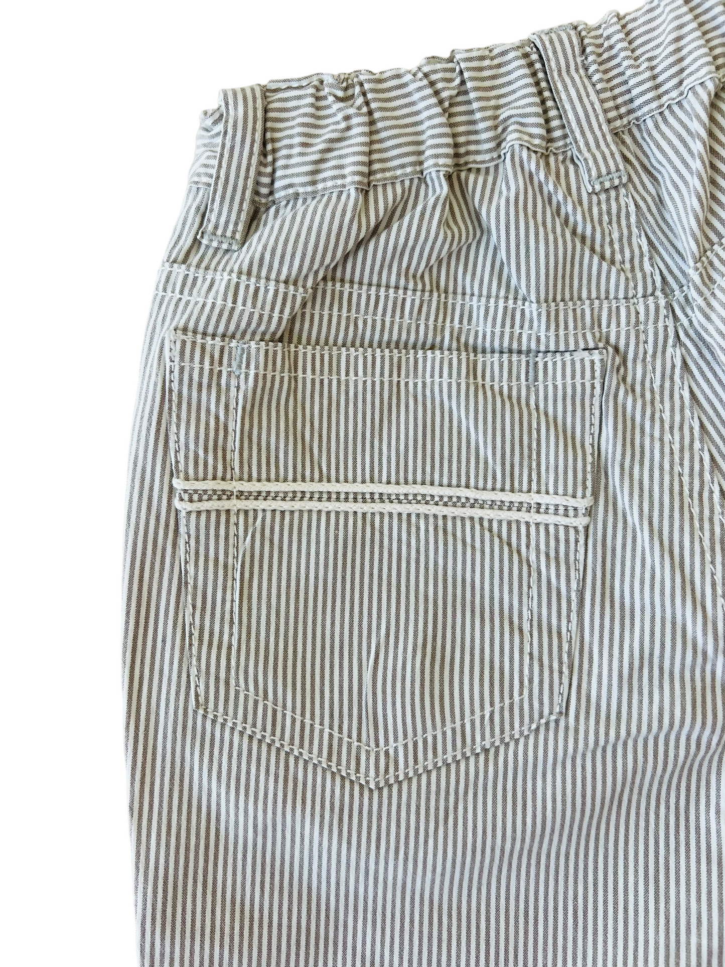 Pantalone casual righe sottili tortora Il Gufo - 4 anni