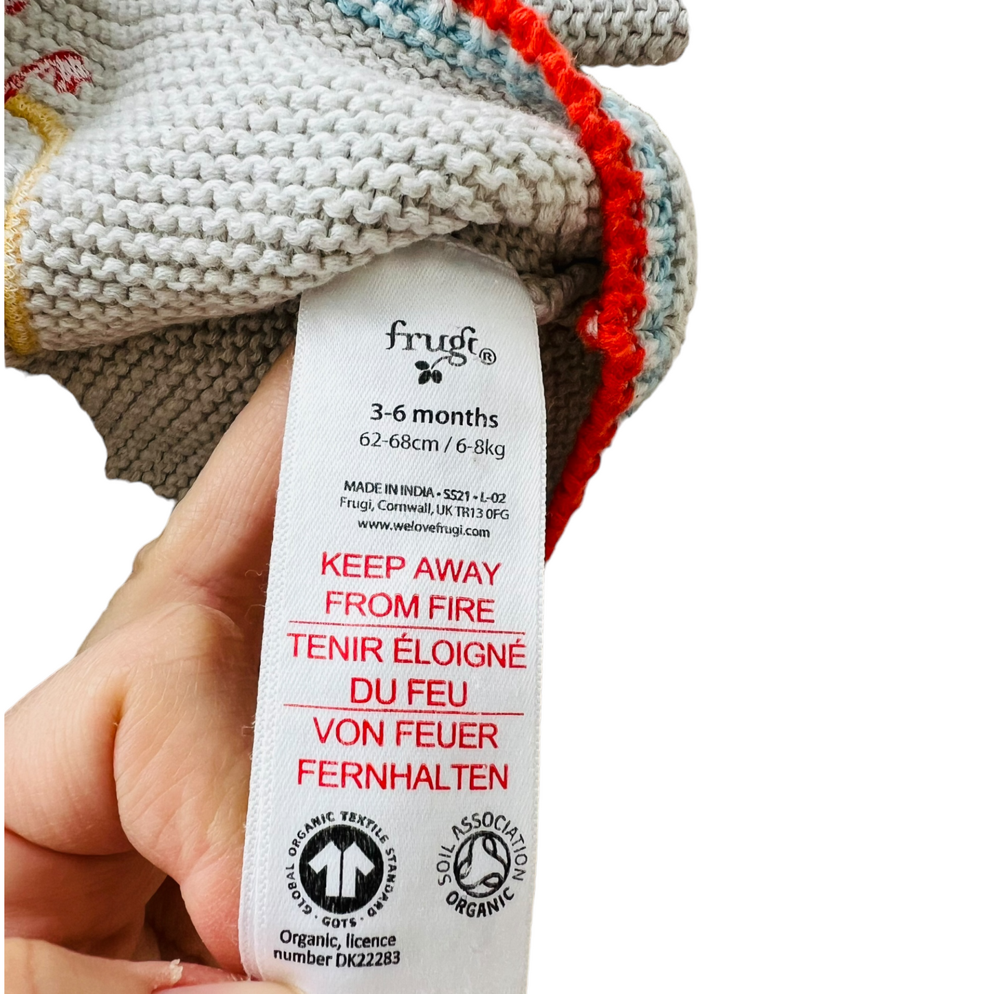 Cardigan cotone organico papere Frugi - 3/6 mesi