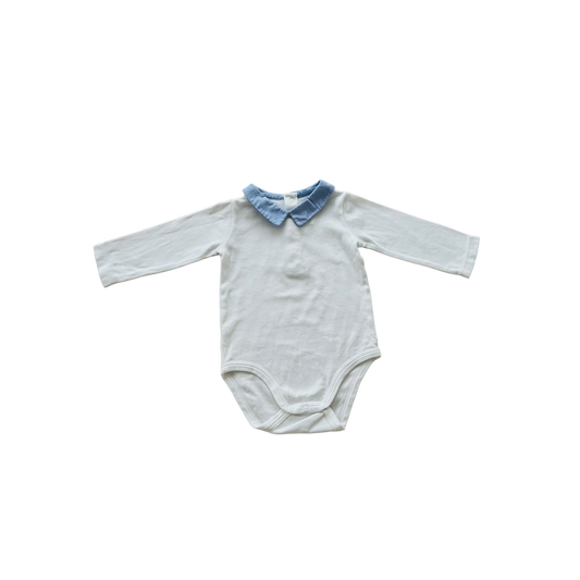 Body manica lunga con colletto Jacadi - 6 mesi