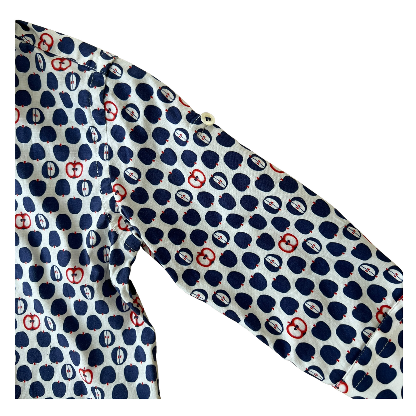 Camicia e papillon stampa mele Colorichiari - 2 anni