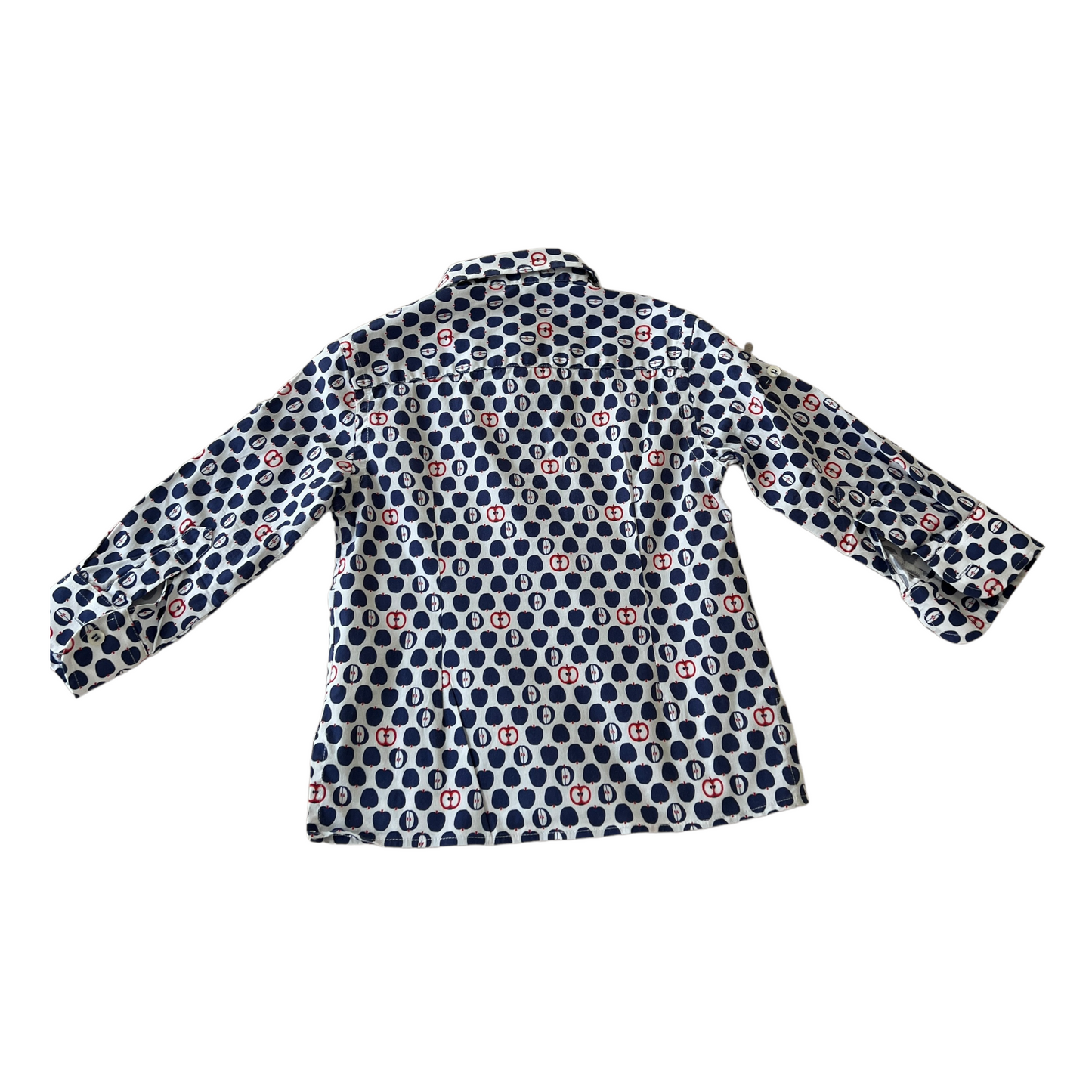 Camicia e papillon stampa mele Colorichiari - 2 anni