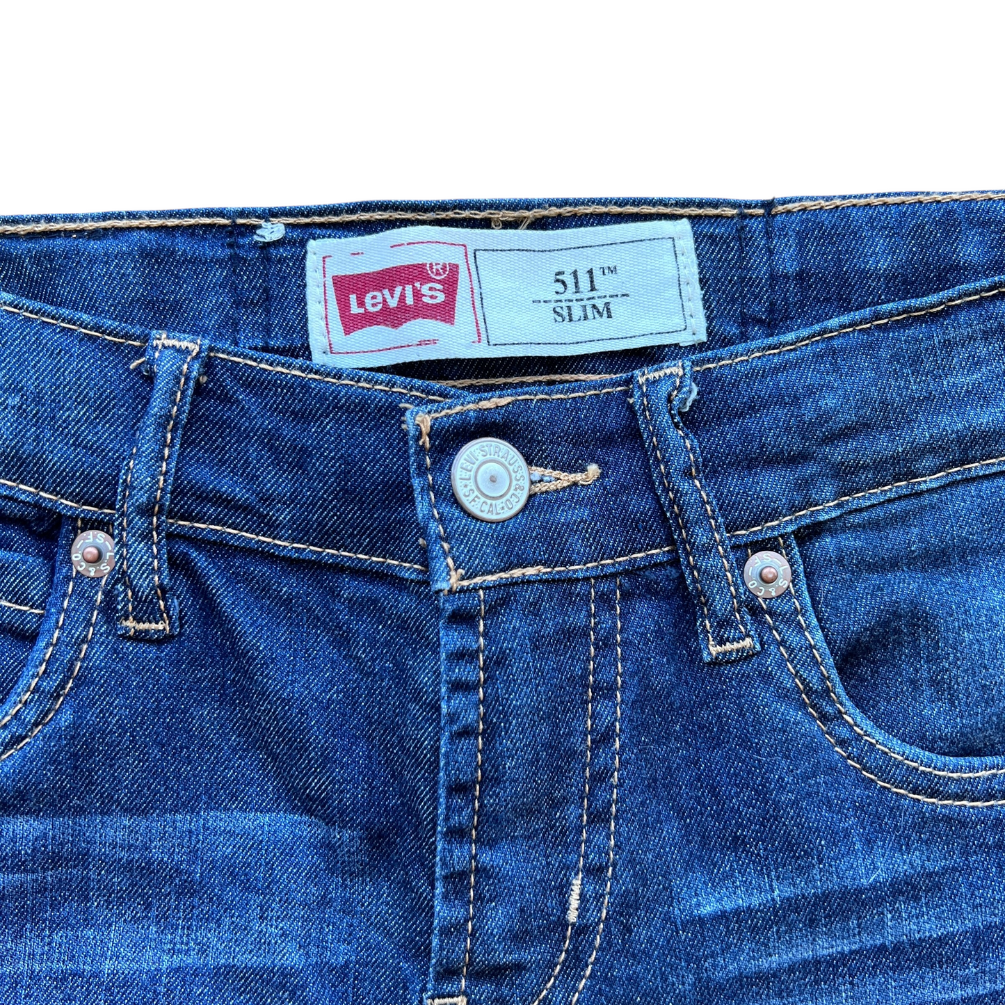 Bermuda jeans mod. 511 slim con risvolto Levi's - 10 anni