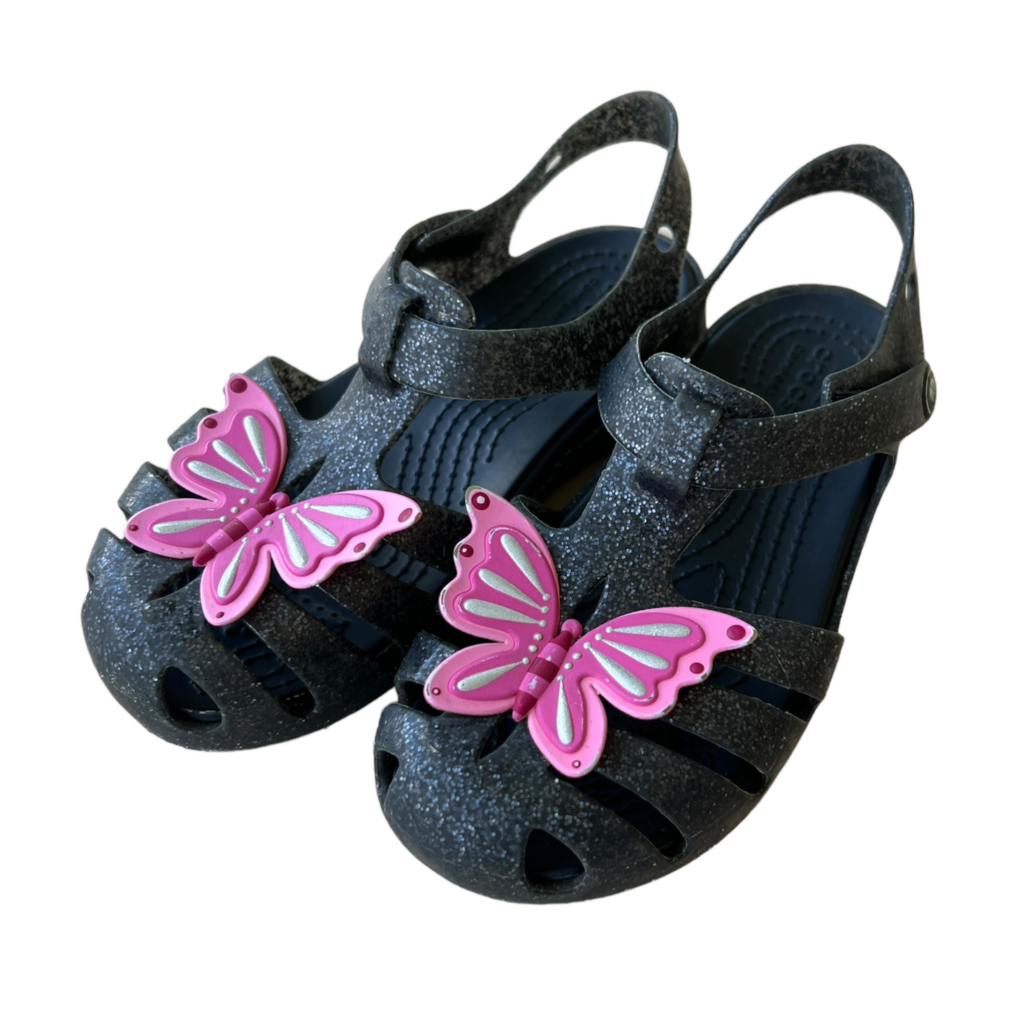Sandali Crocs Isabella Glitter Butterfly Applique - numero 26/27