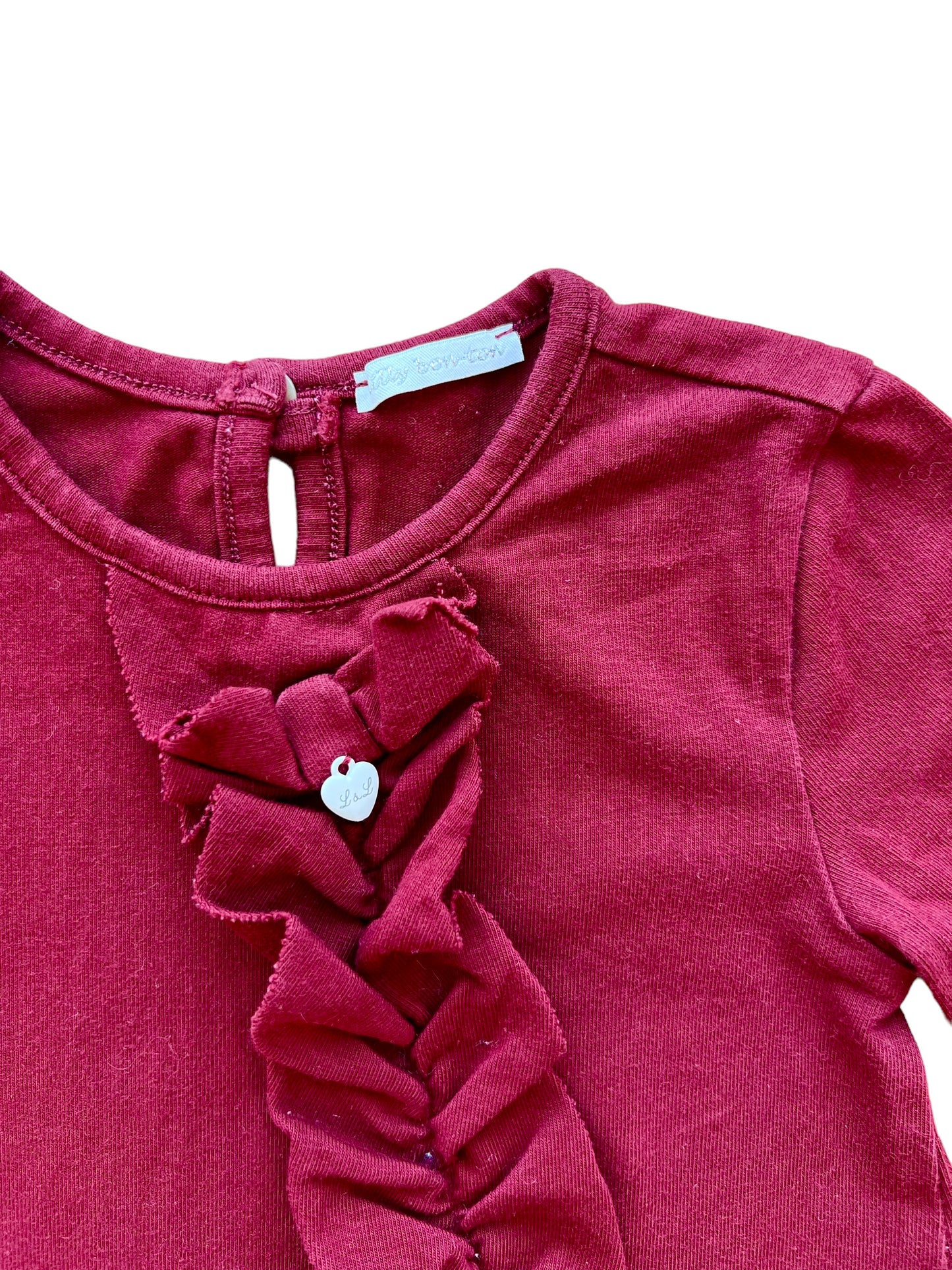 Leo and Lilly Bon Ton long sleeve shirt - 6 months