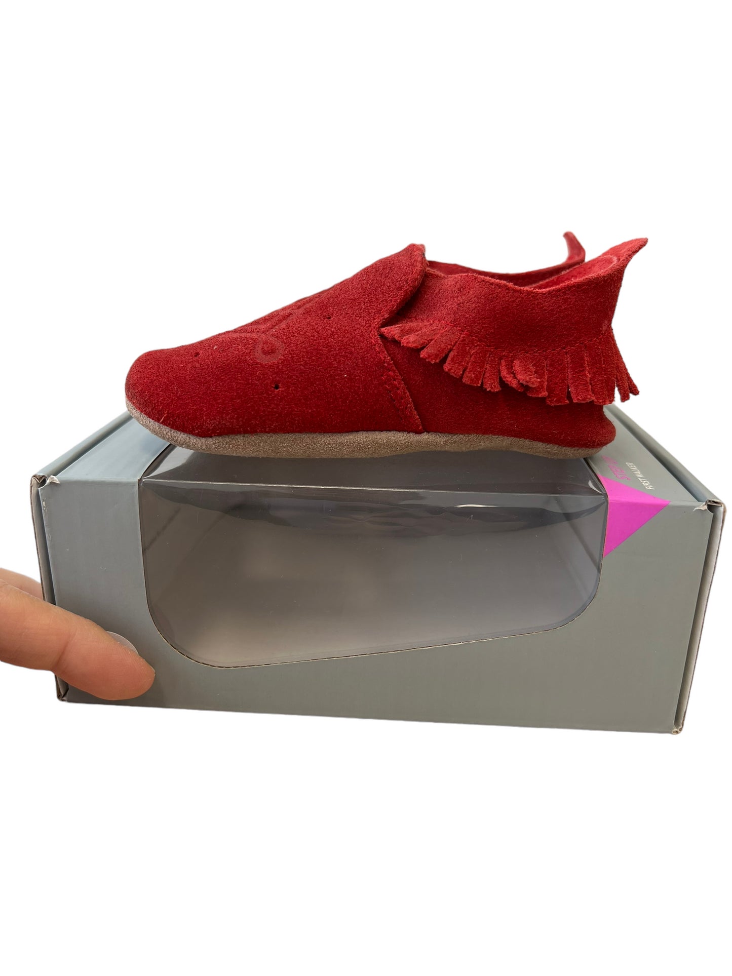 Bobux Soft Sole Red moccasin M - 9/15 months