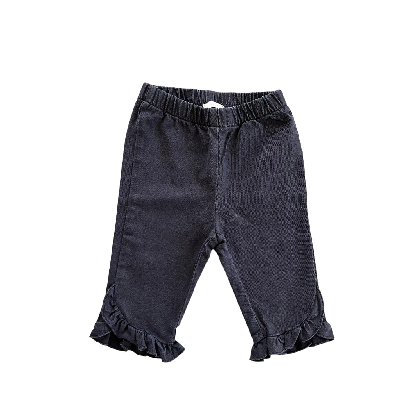 Il Gufo blue ruffled trousers - 6/9 months
