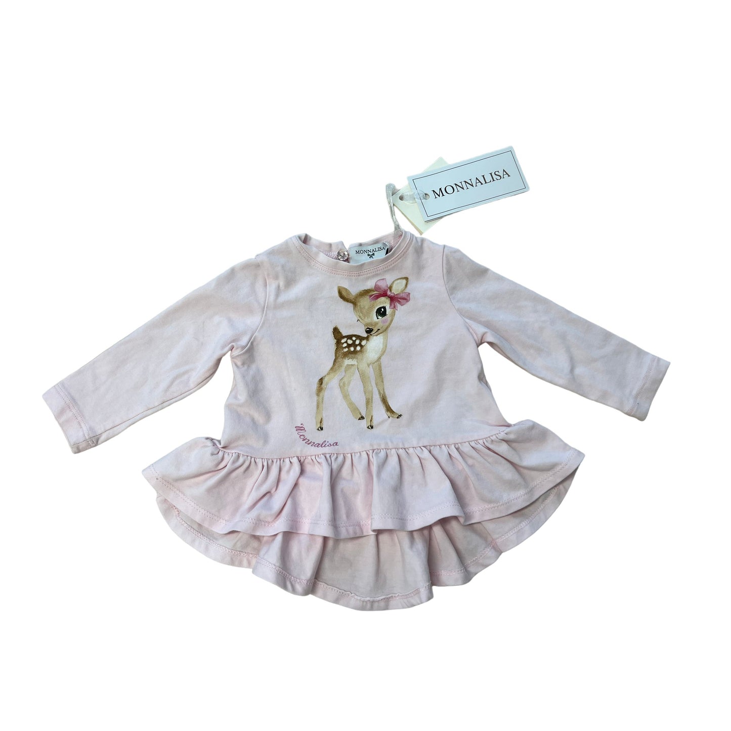 Monnalisa maxi sweater with flounce NEW - 9 months