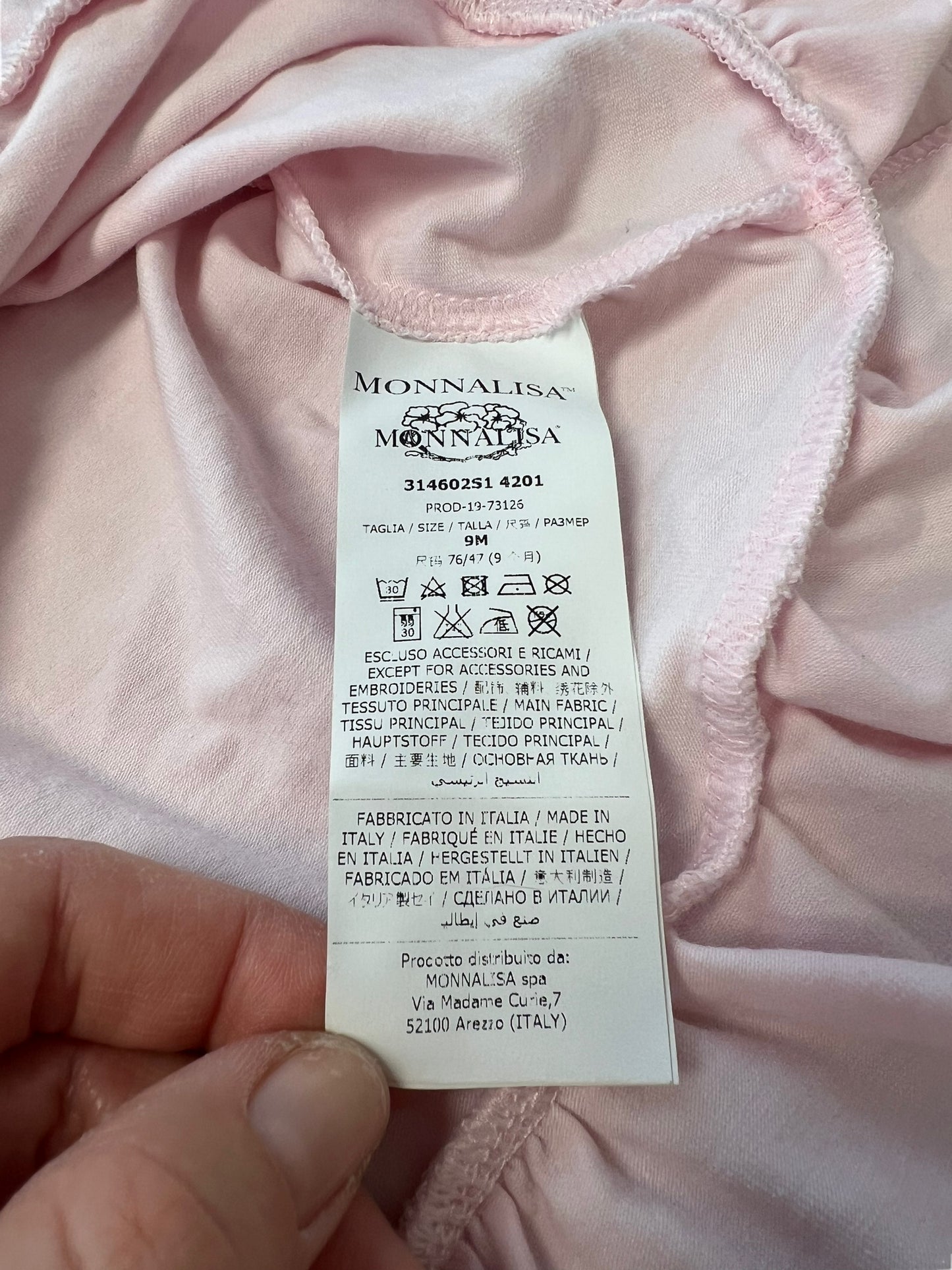 Monnalisa maxi sweater with flounce NEW - 9 months