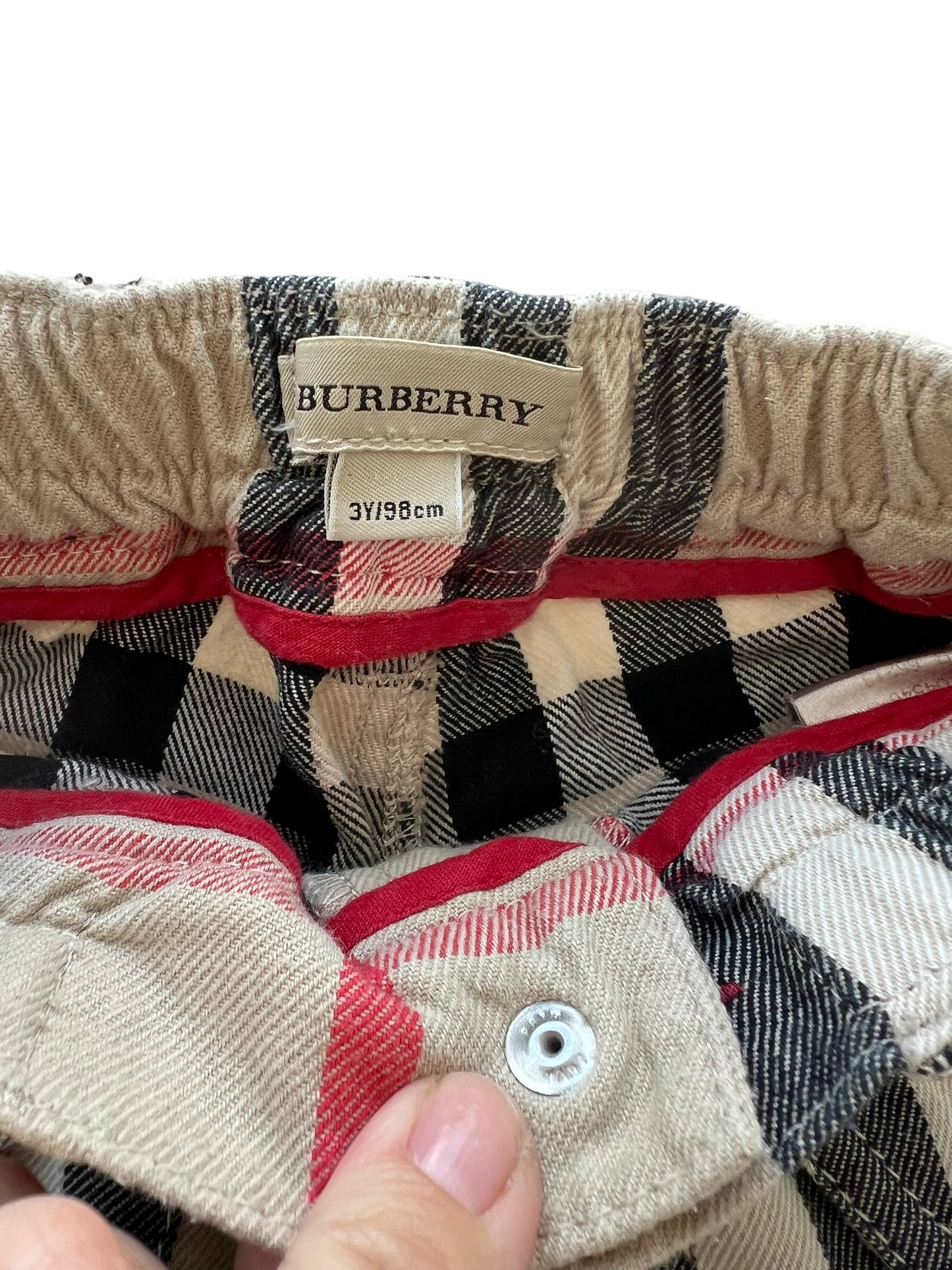 Pantaloni Burberry tartan - 3 anni