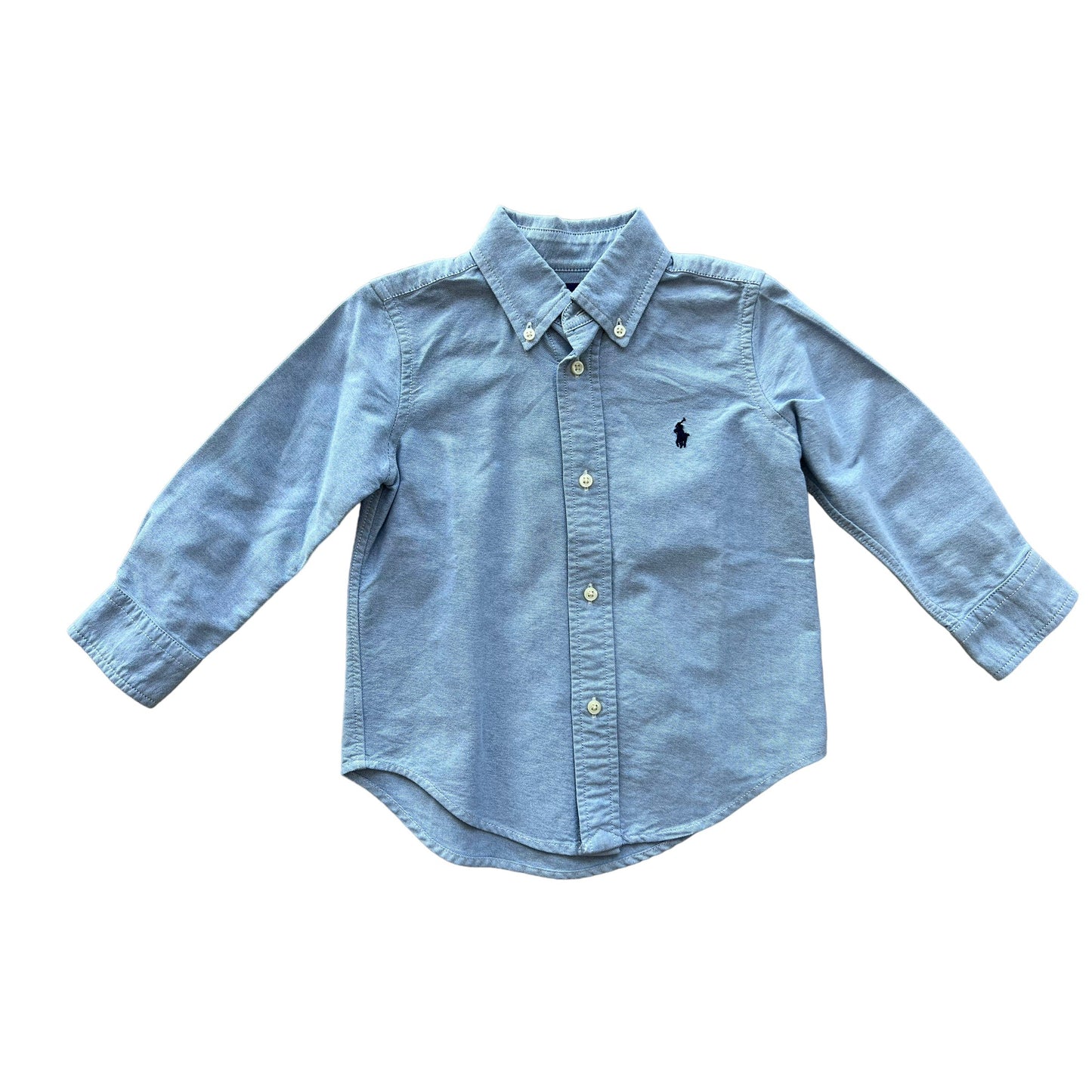 Polo Ralph Lauren light blue piquet shirt - 2 years